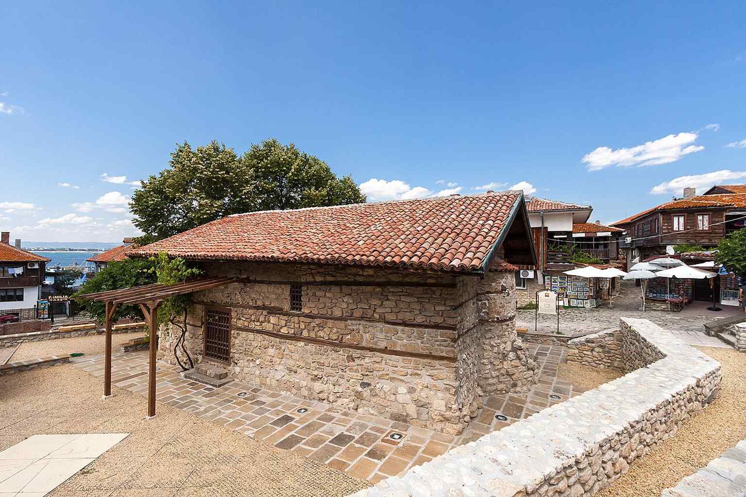 The modest 17th-century Church of the Holy Saviour in Nessebar, built in 1609 under Ottoman rule and partly buried to fit local restrictions.