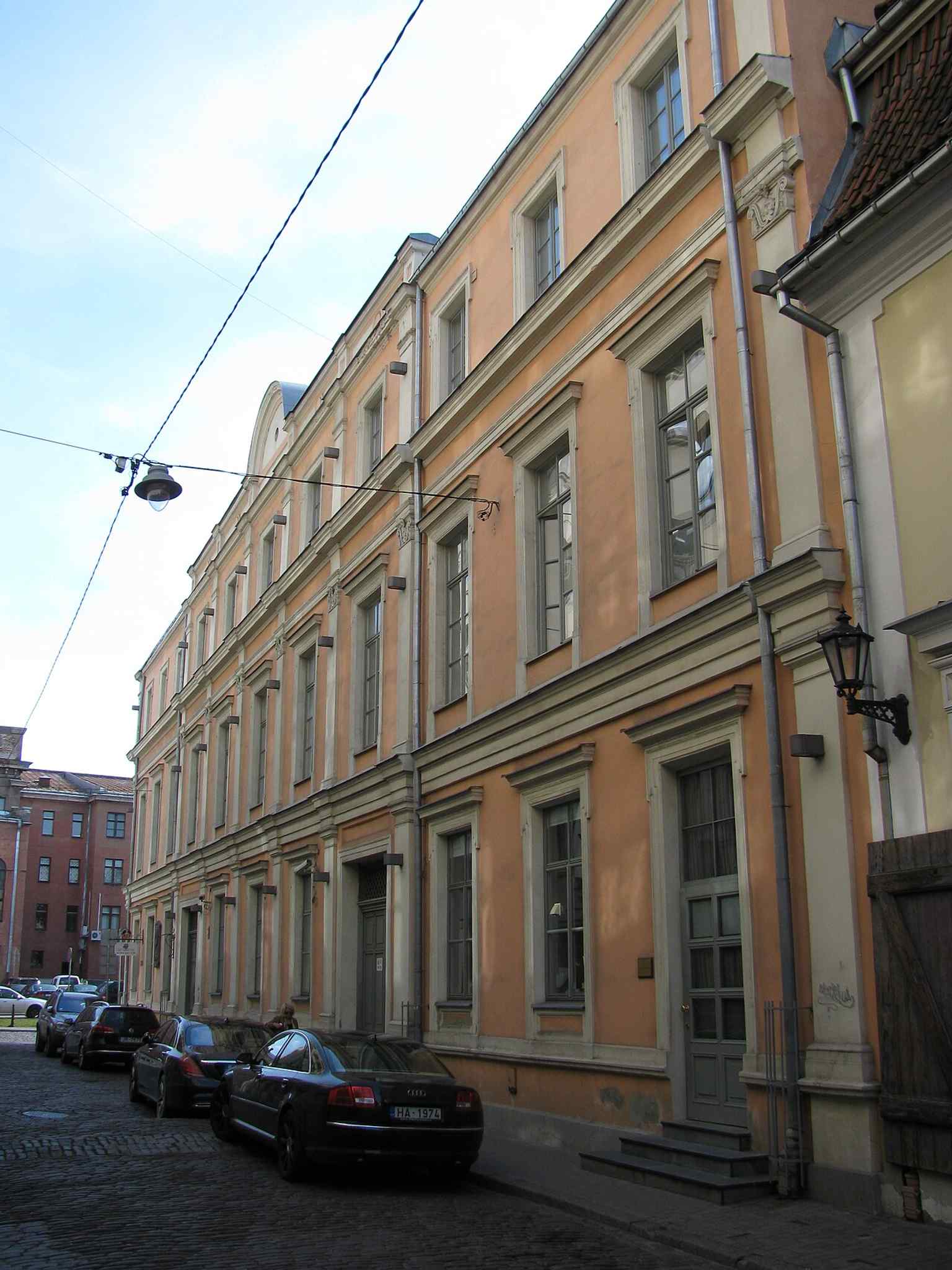 The Palace of Peter I on Palasta Street — the former royal residence where Peter the Great stayed in Riga eight times.