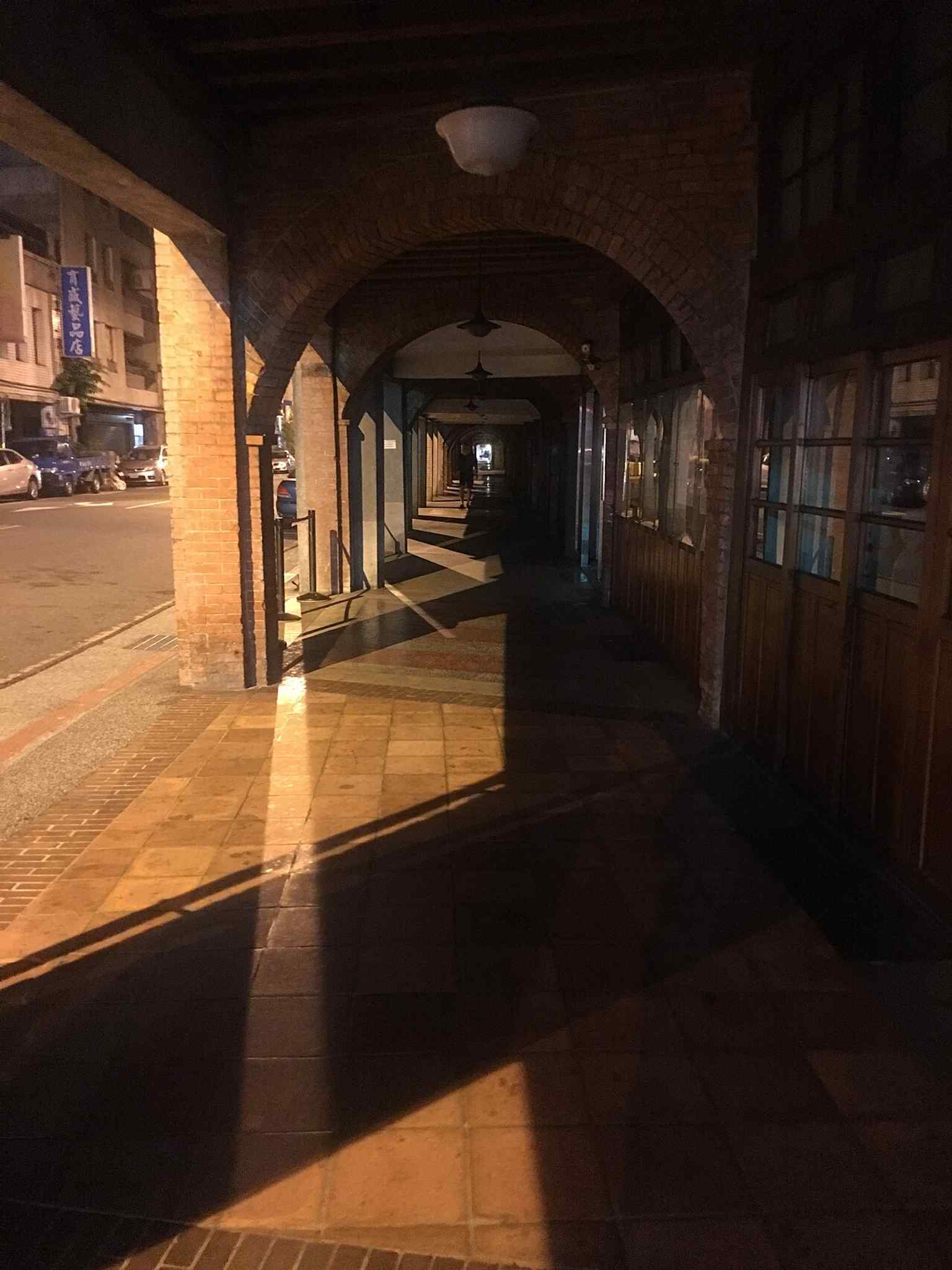 A narrow Bopiliao lane with covered arcades — the old street pattern that survived urban redevelopment and later became a film location.