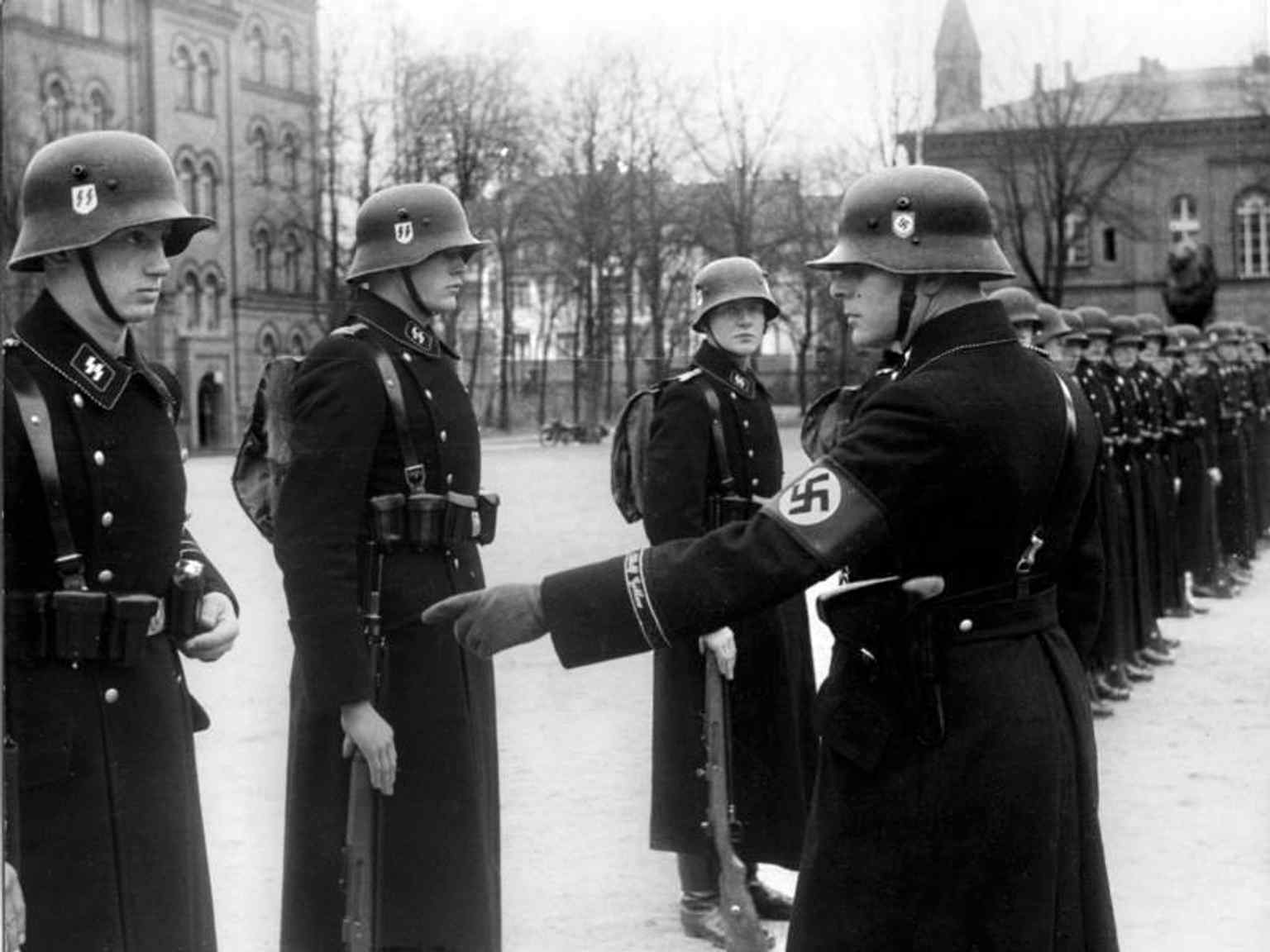 The Leibstandarte SS Adolf Hitler in Berlin, the SS bodyguard unit created to protect Hitler personally.