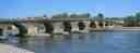 Post card view of Regensburg-Old stone bridge