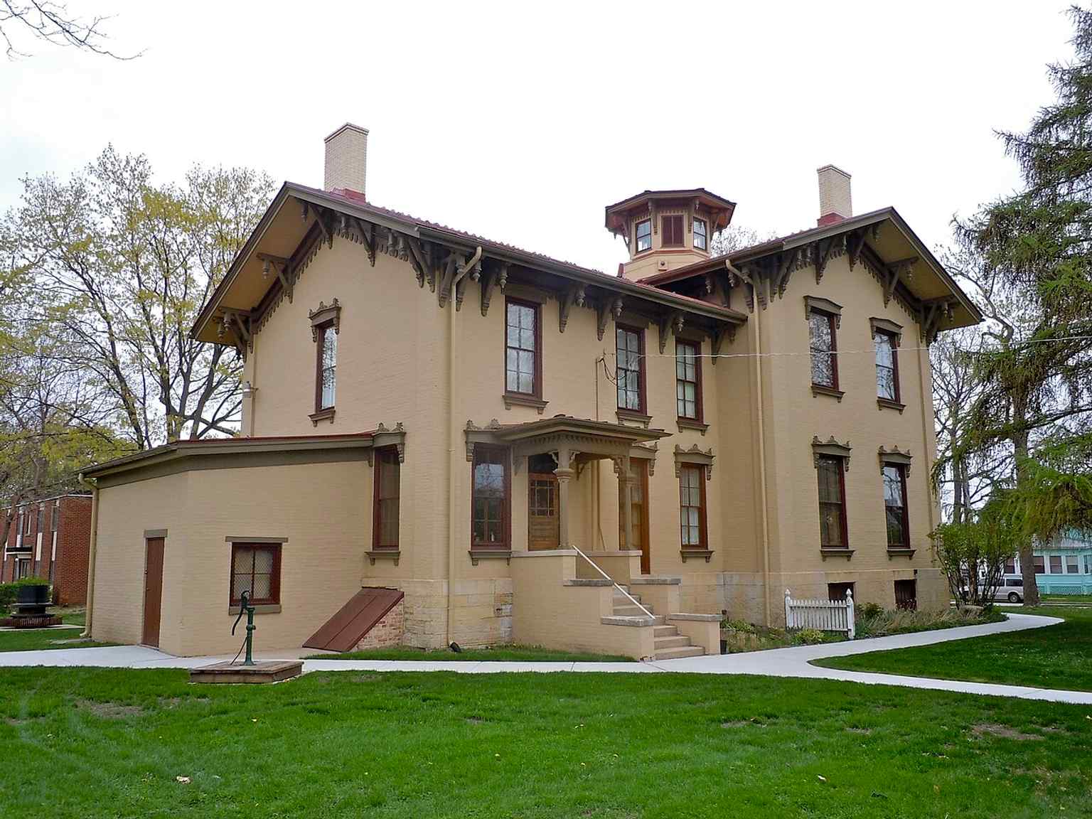 The William A. Tanner House in Aurora, listed on the National Register of Historic Places in 1976, where the Tanner family lived for generations before it became a museum.