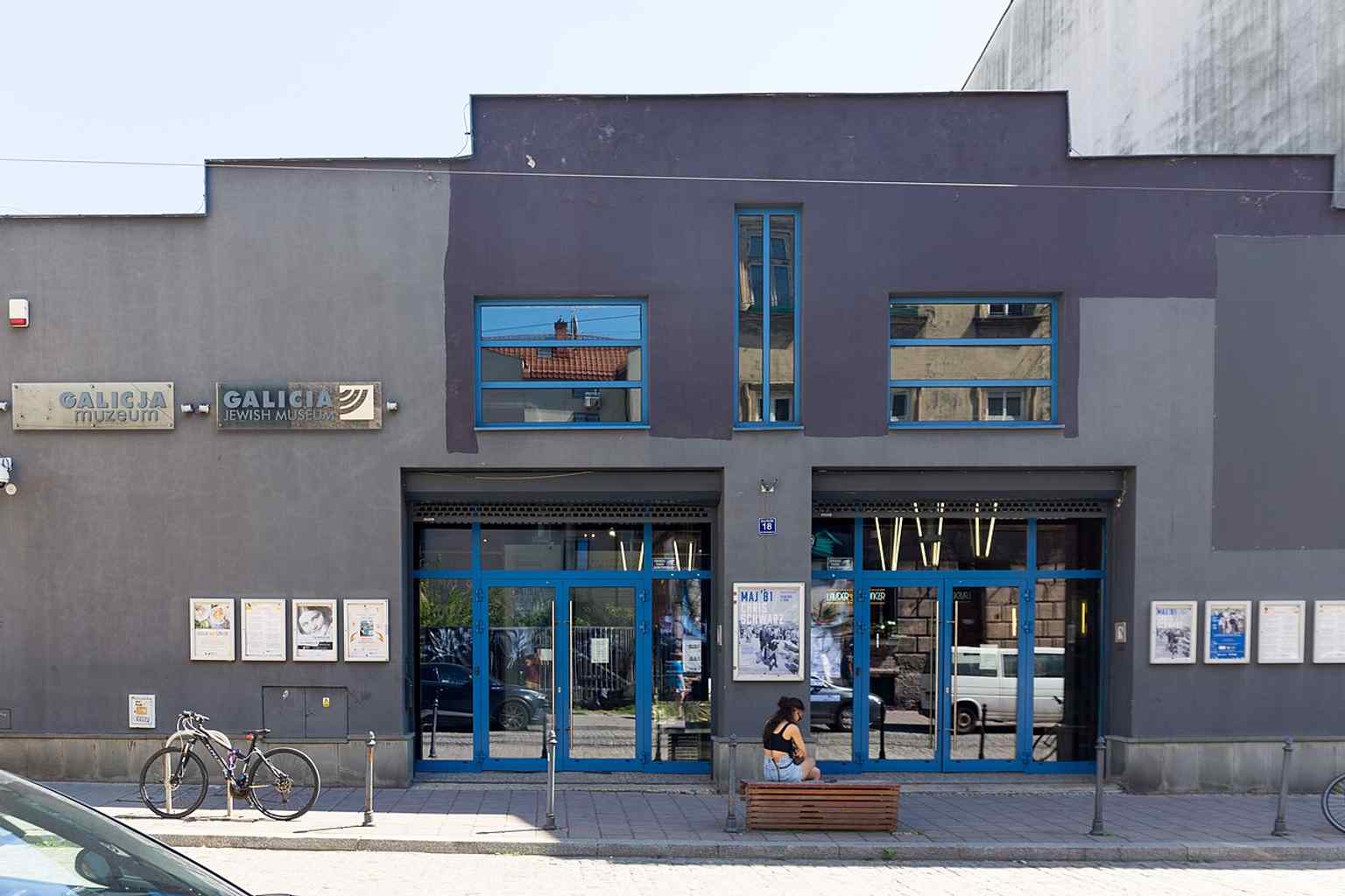 A wider view of the Galicia Jewish Museum on Dajwór Street, the Kraków base for exhibitions on Jewish life in Polish Galicia.