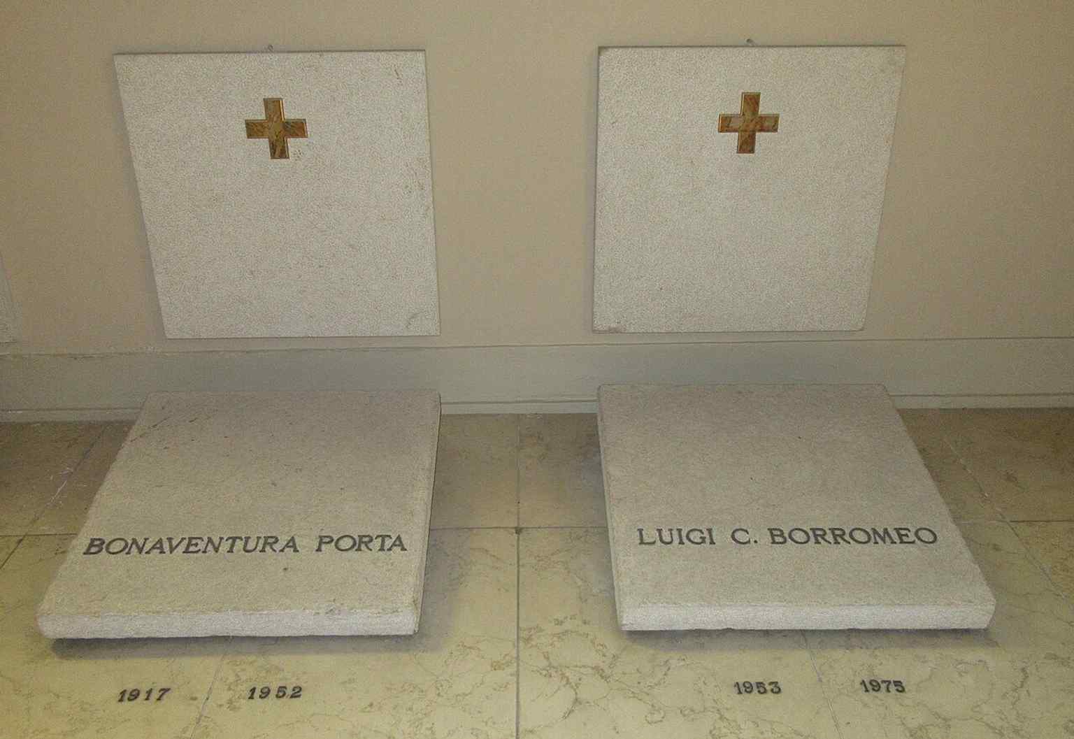 The tombs of bishops inside the cathedral, linking the building to its role as a bishop’s seat and to the local funerary tradition.