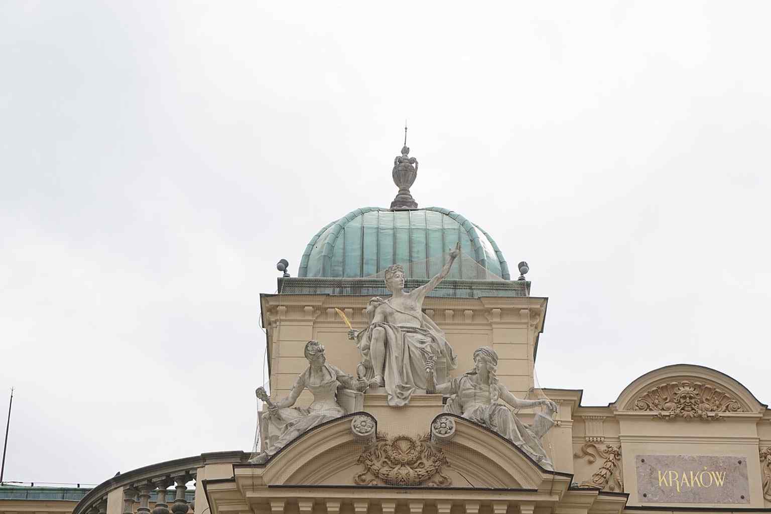 Another clear exterior angle of the theatre, useful for showing the grand façade that deliberately evokes the prestige of European opera houses.