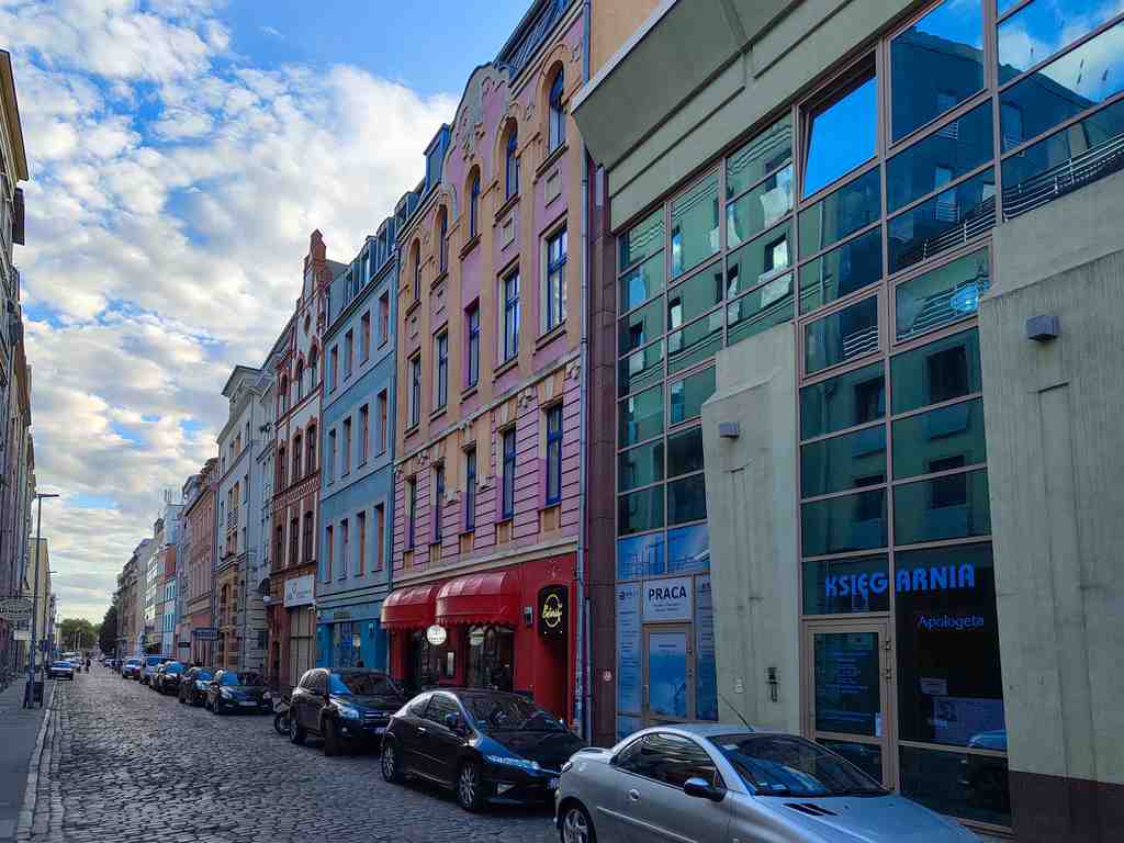 Tkacka Street in Szczecin