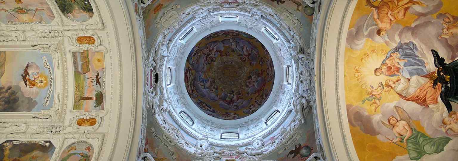 The broad front approach with the grand staircase gives a strong sense of the Mausoleum’s ceremonial character as a Habsburg memorial.