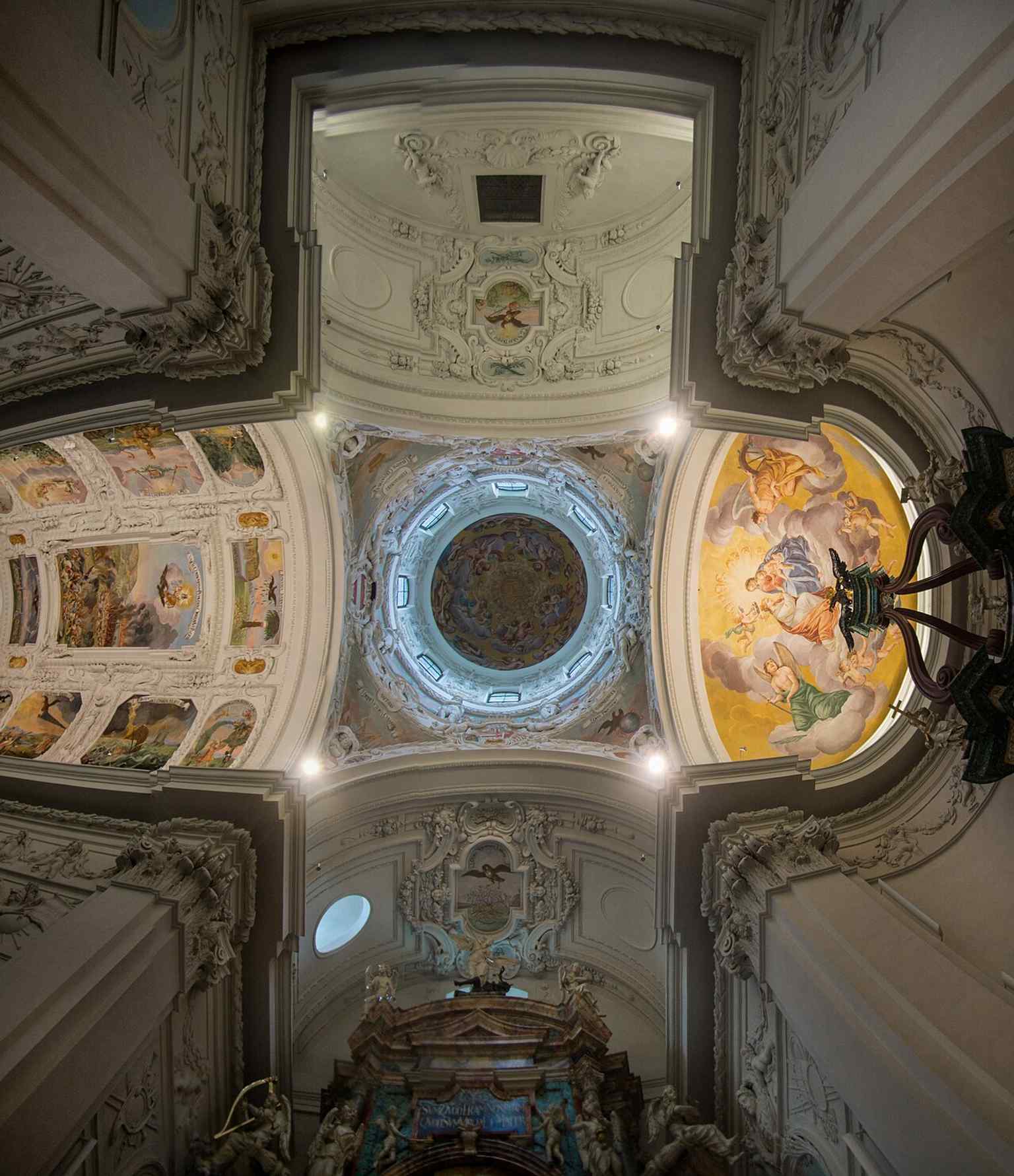 A close look at the dome roof, where the Mausoleum’s cupola once symbolized the Habsburg claim to imperial power.