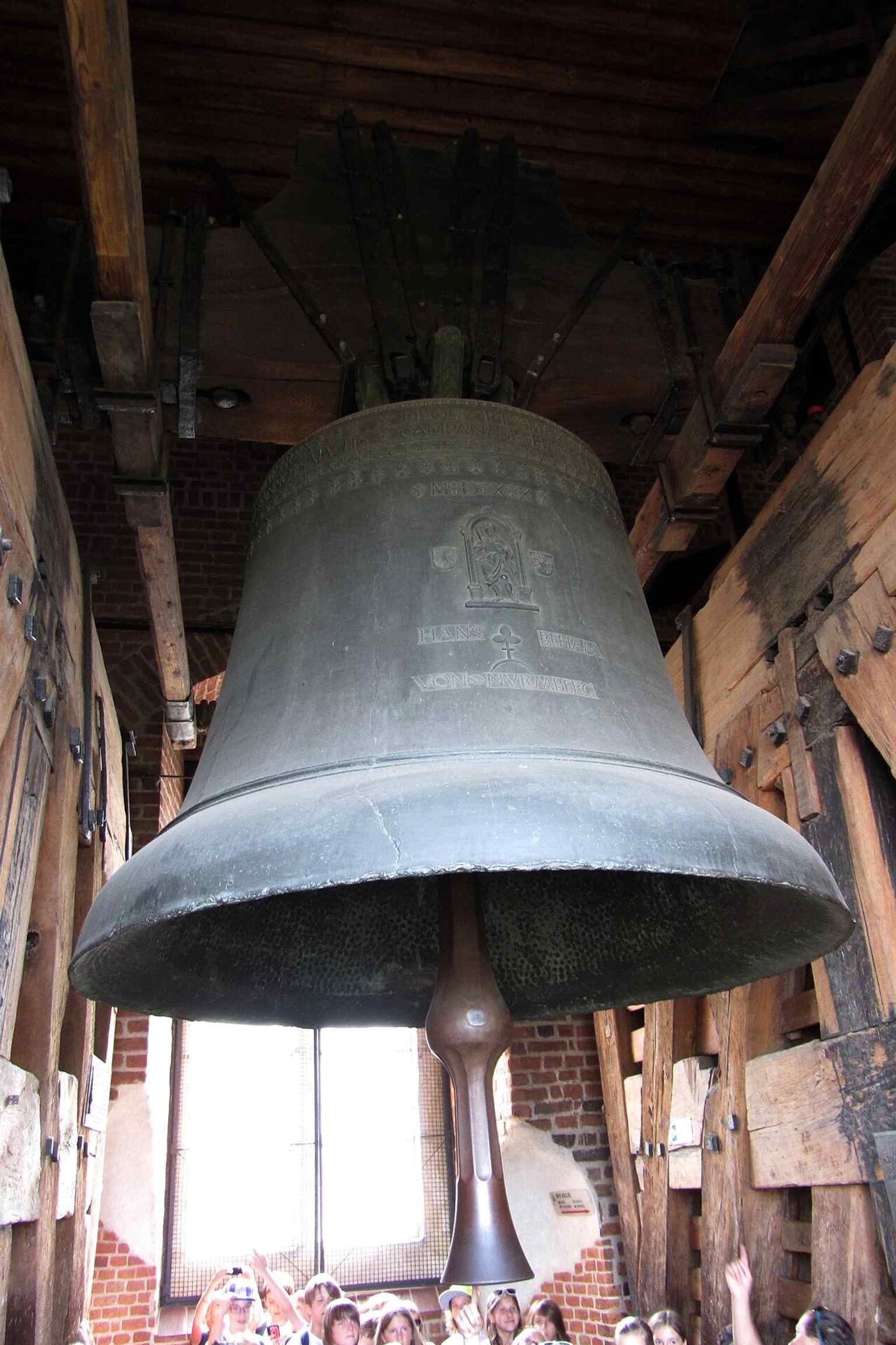 The famed Sigismund Bell, cast in 1520, whose heavy bronze voice rings out only on the greatest feast days.