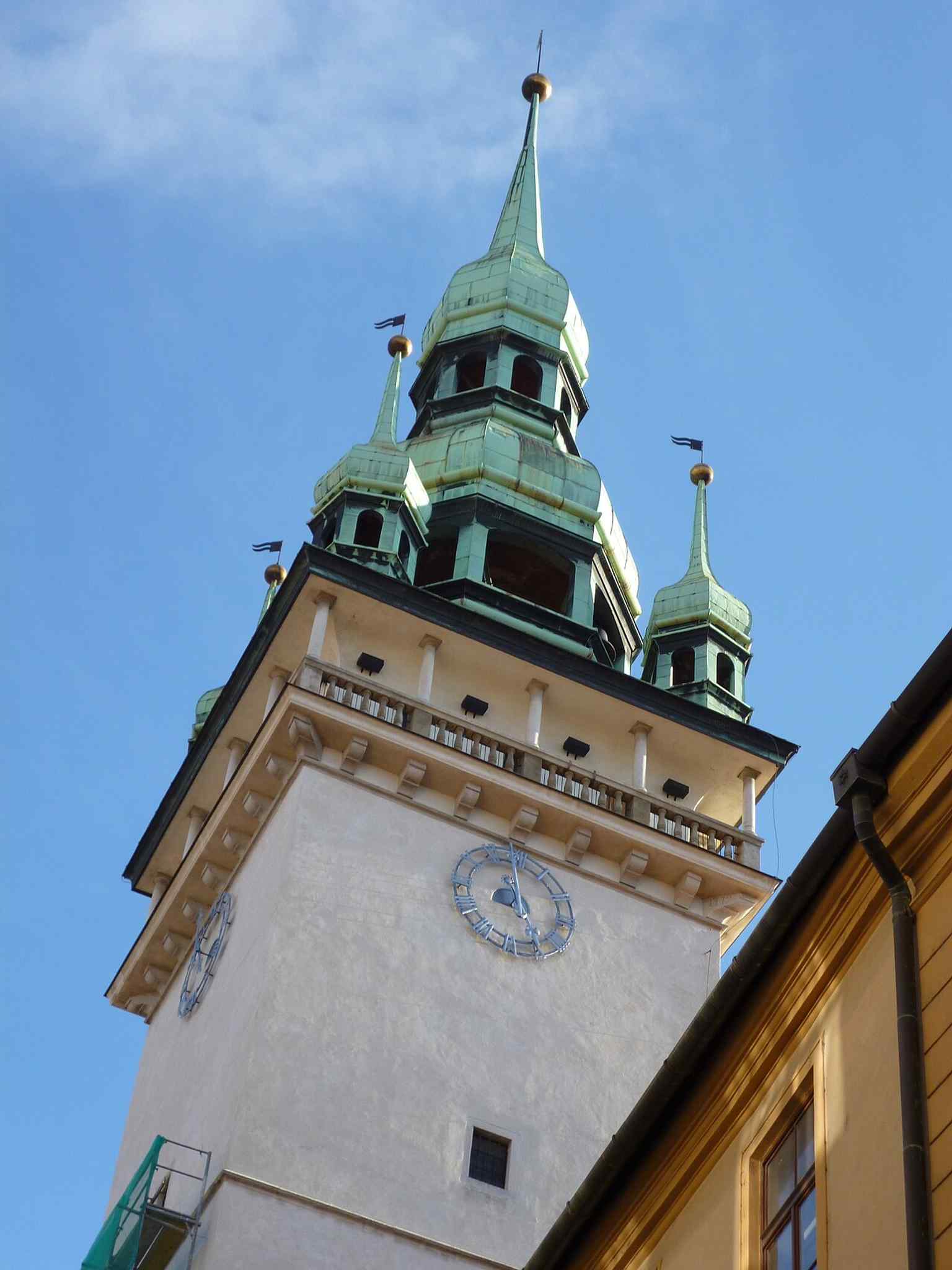 The Old Town Hall on Radnická Street — Brno’s oldest secular building, now a cultural and information center.