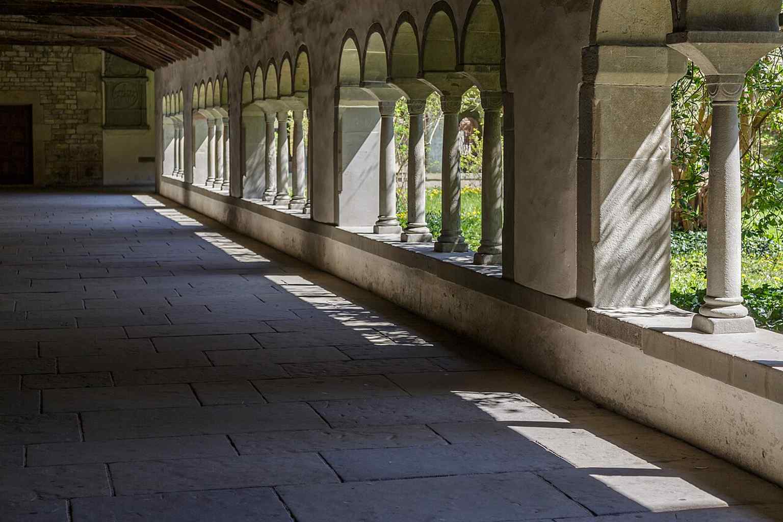 The cloister of Allerheiligen, where the monastery’s reform-era life and burial traditions were centered.