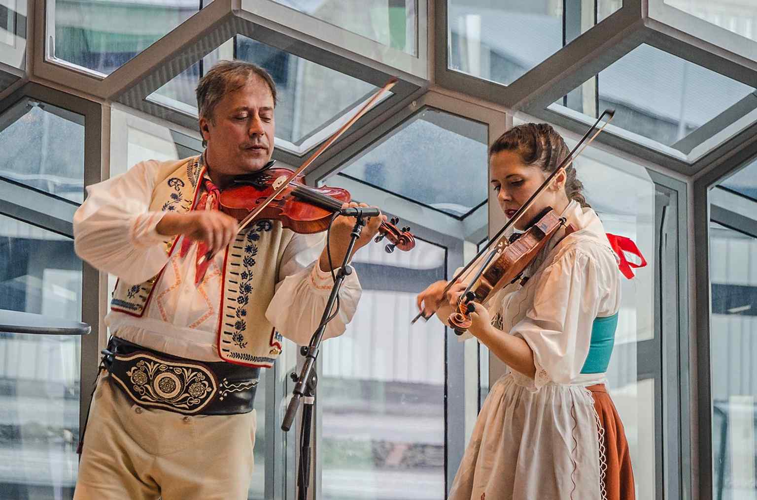 Live music in Harpa’s concert space — fitting for Reykjavík’s first purpose-built concert hall, home to the Iceland Symphony Orchestra.