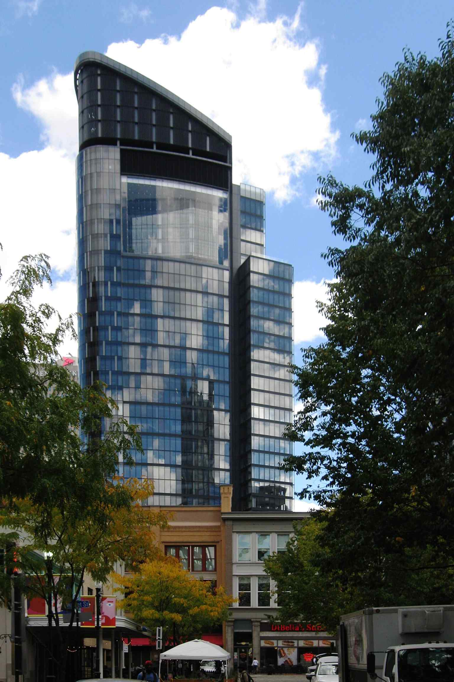 The 33-story Tower at PNC Plaza dominates the Pittsburgh skyline, located where PNC and its predecessors have been based since 1858.