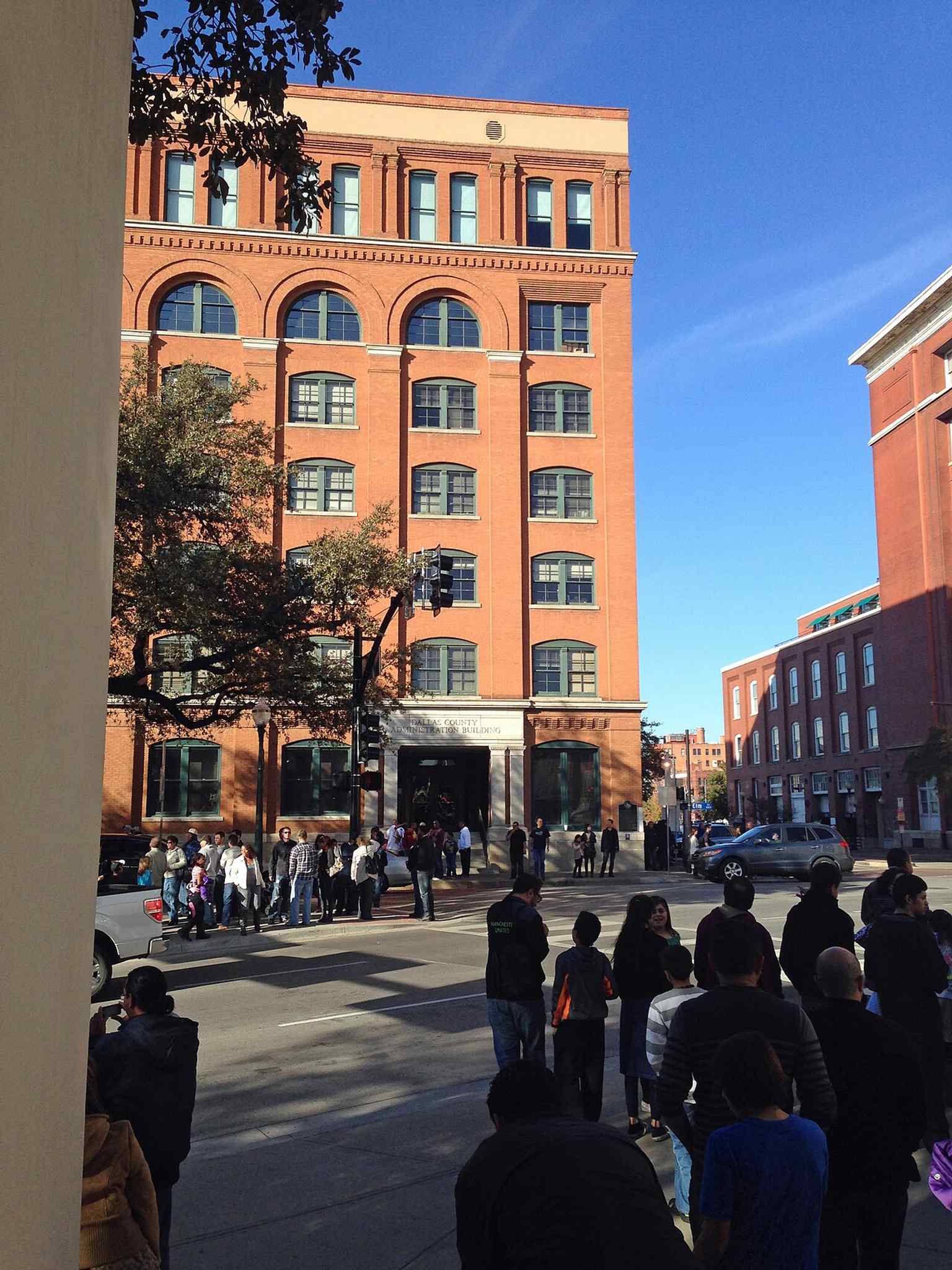 The former Texas School Book Depository, now the Sixth Floor Museum, is the building most tied to the assassination story at Dealey Plaza.
