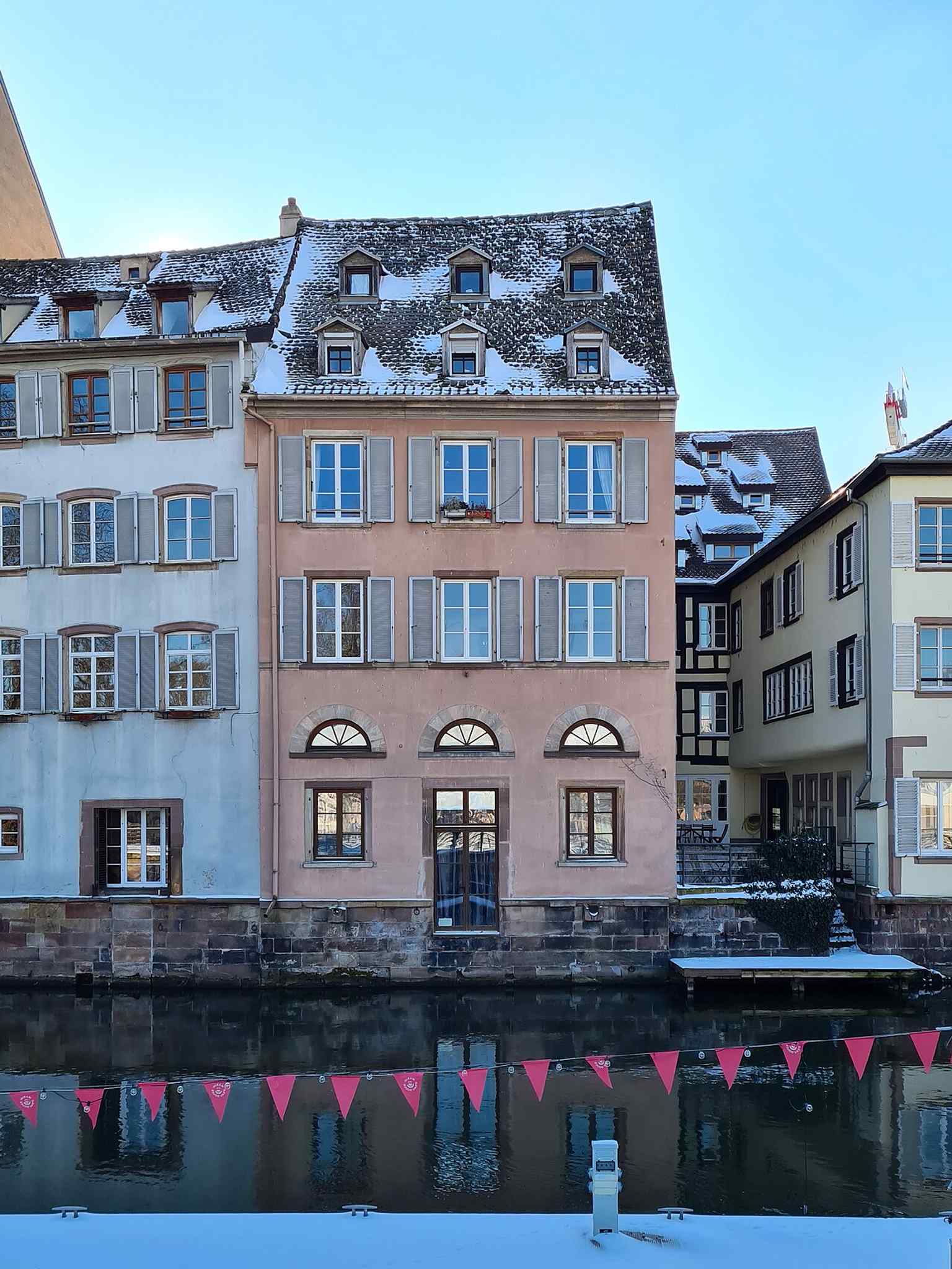 Another view of the Zornmühle canal helps show the quieter service waterways behind the postcard-famous façades.