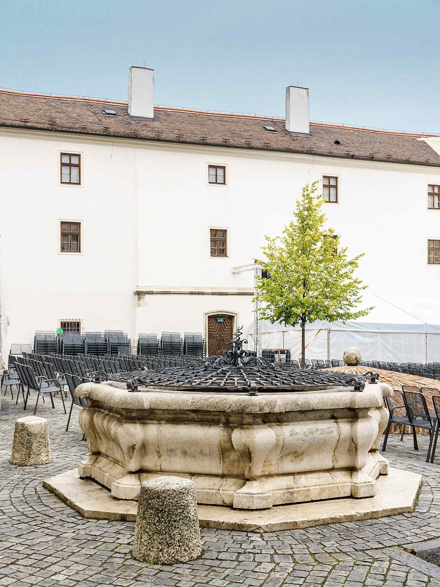 Špilberk’s deep well — the fortress depended on water supplies like this one during sieges and long military occupations.