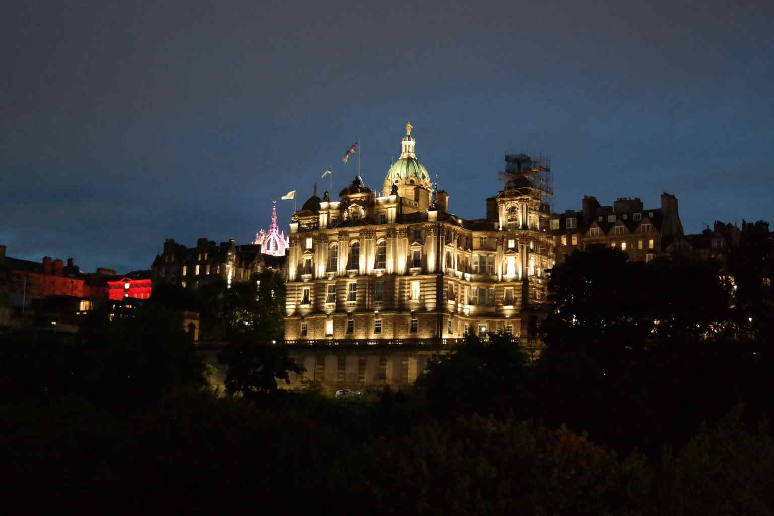 Museum on the Mound Edinburgh at night