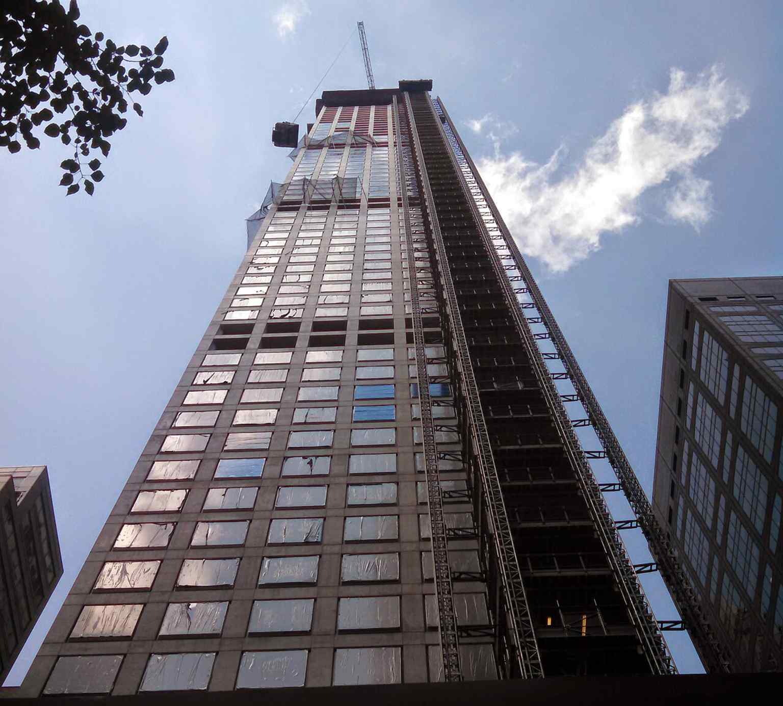 Seen from the Empire State Building, 432 Park Avenue once stood as the third-tallest building in the U.S. and the tallest residential building in the world at its completion in 2015.