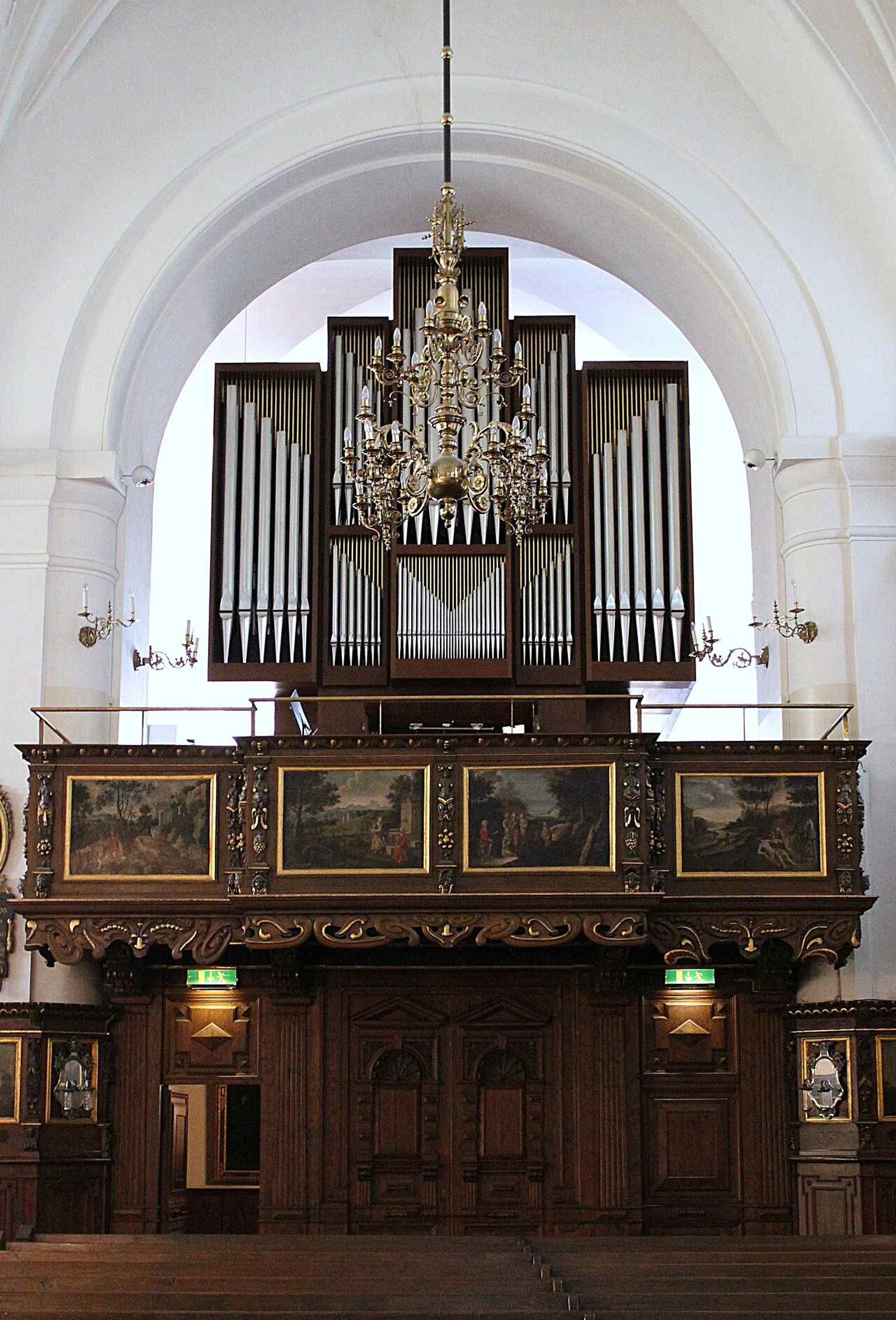 The small organ in the church, connecting to the long musical tradition and the historic organ story in the text.
