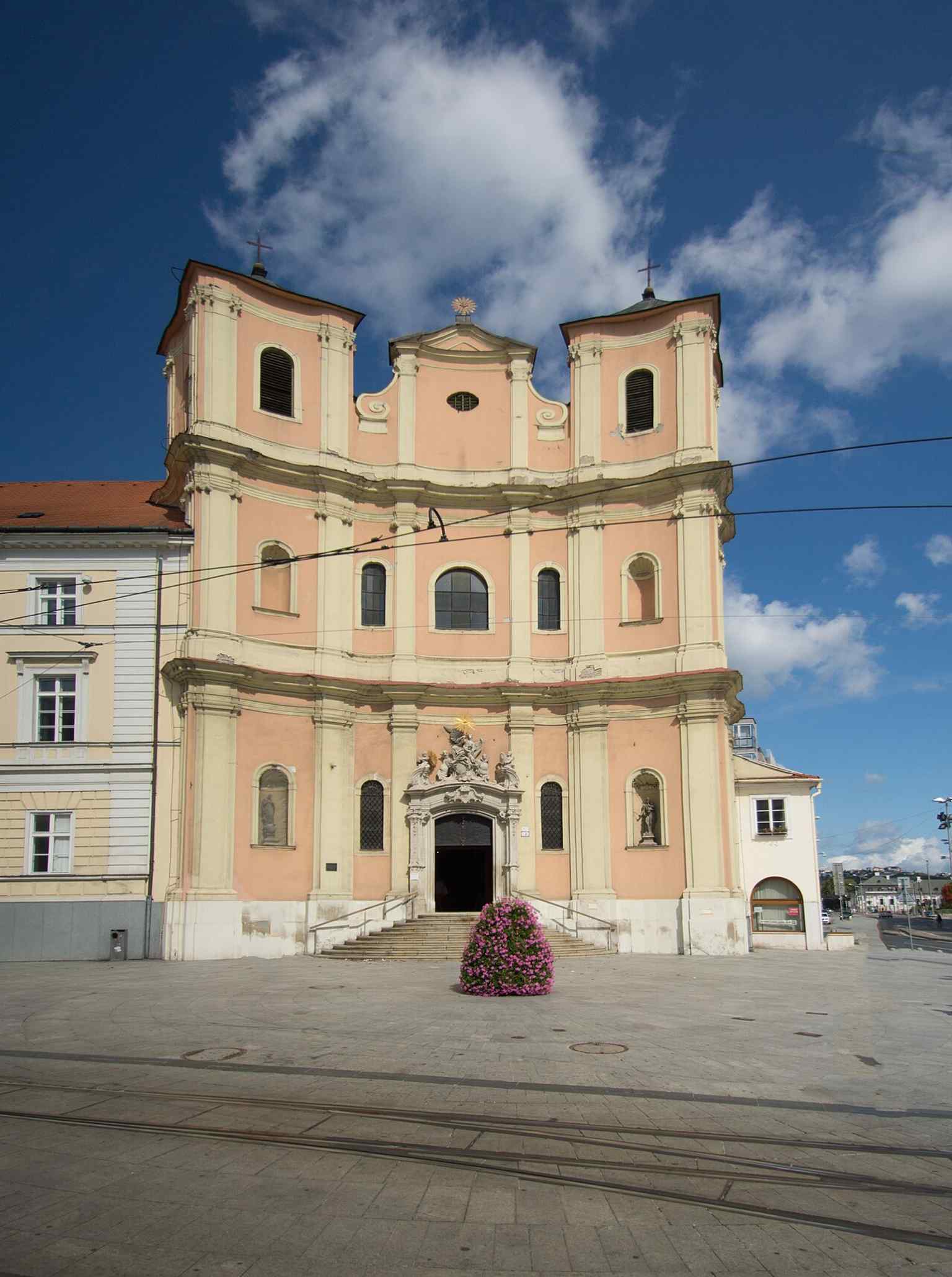 Another strong exterior angle that helps show how the church fits tightly into the old-town streetscape.
