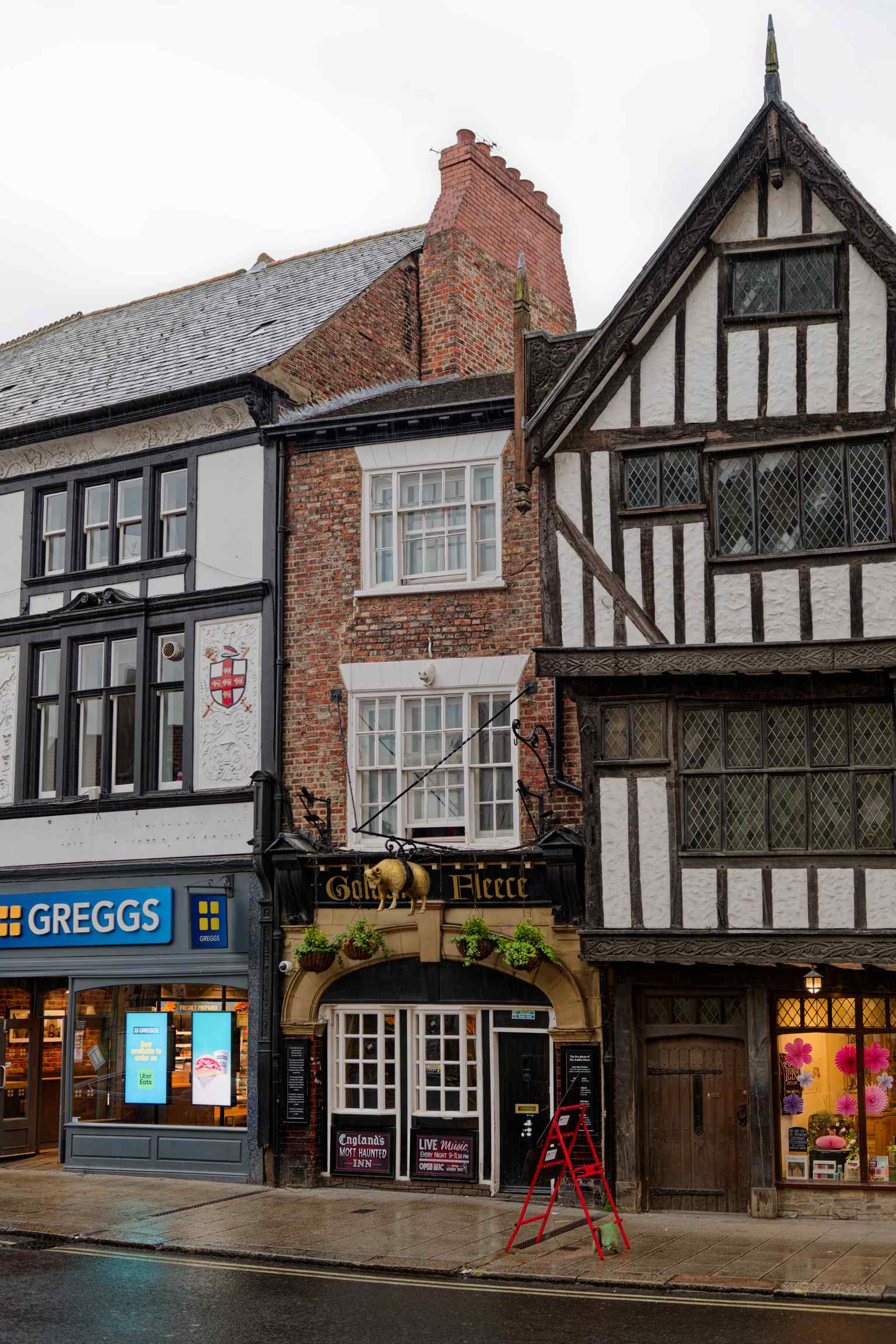 The Golden Fleece is famously known as the most haunted pub in York, hiding dark tales behind its traditional exterior (2024).