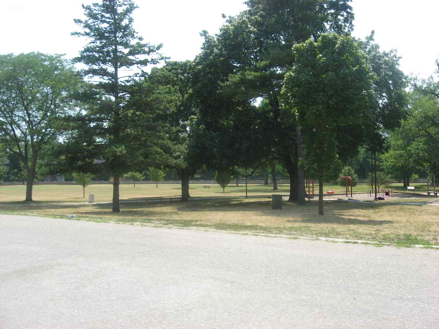 This image shows the fields of Howard Park, named after Timothy Edward Howard, who successfully campaigned to secure the St. Joseph riverbank for South Bend's very first public park in 1879.