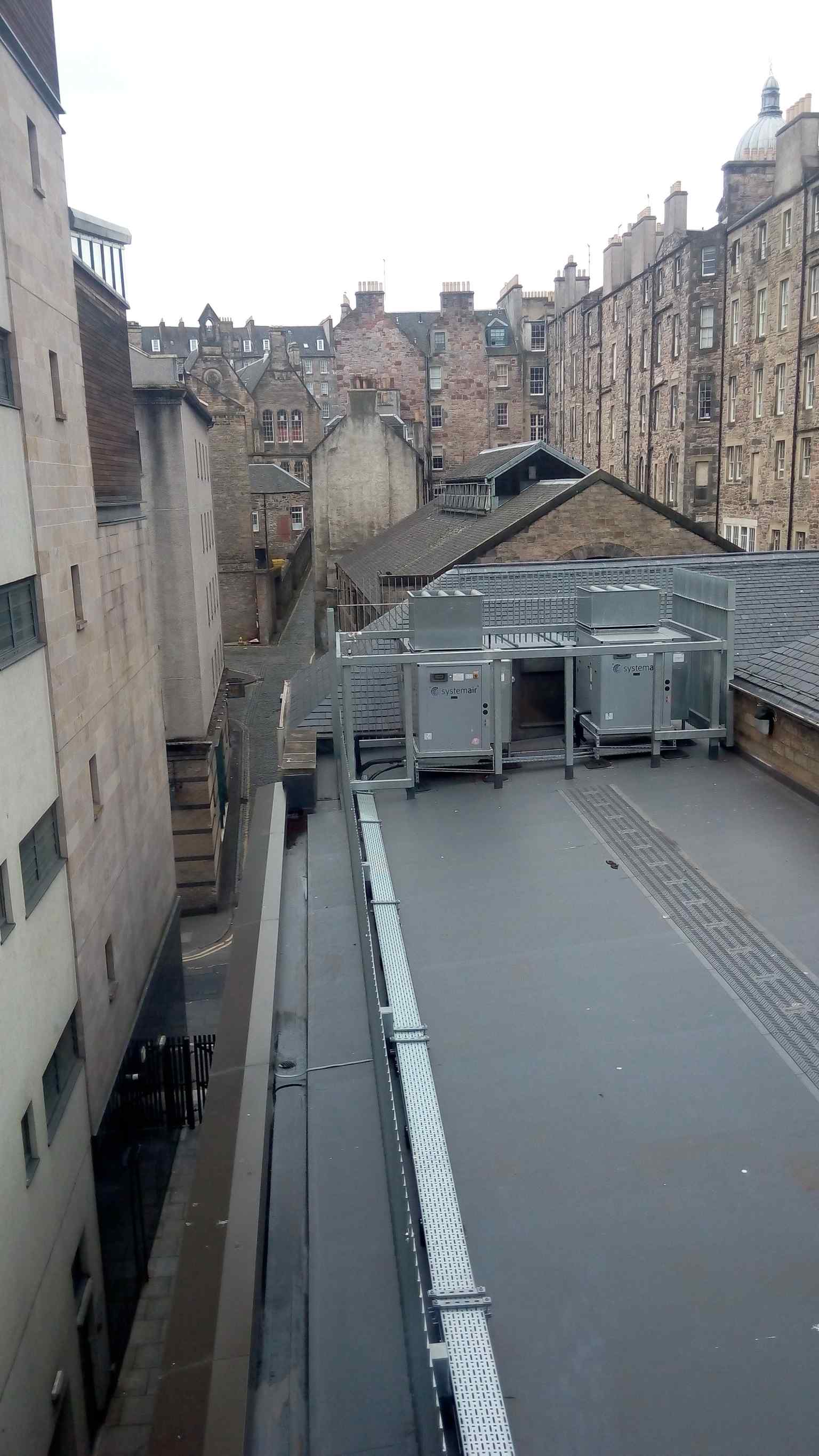 St Cecilia's Hall museum roof