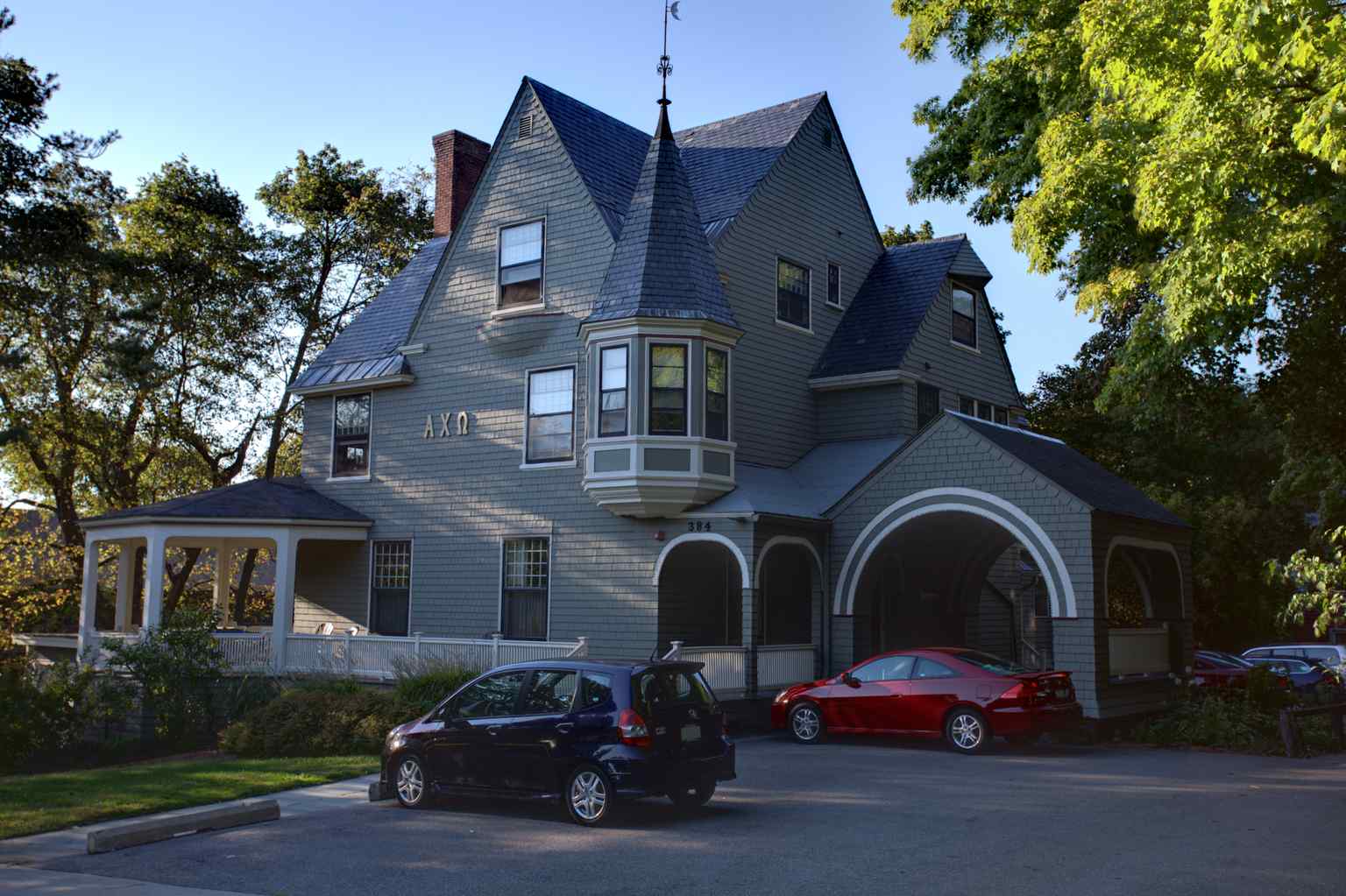 This Queen Anne style mansion, designed by the acclaimed firm Peabody and Stearns, was built in 1885-1886 for lumber magnate Daniel Webster Robinson.