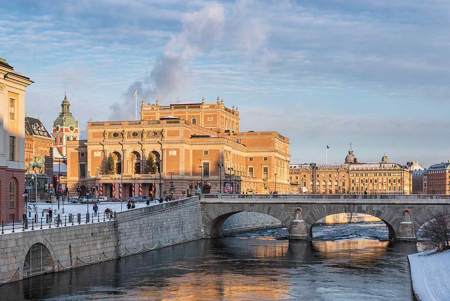 The current Royal Swedish Opera building, known as the Oscarianska operahuset, inaugurated in 1898. Designed in Neo-Baroque style, it drew inspiration from the Paris Opera.