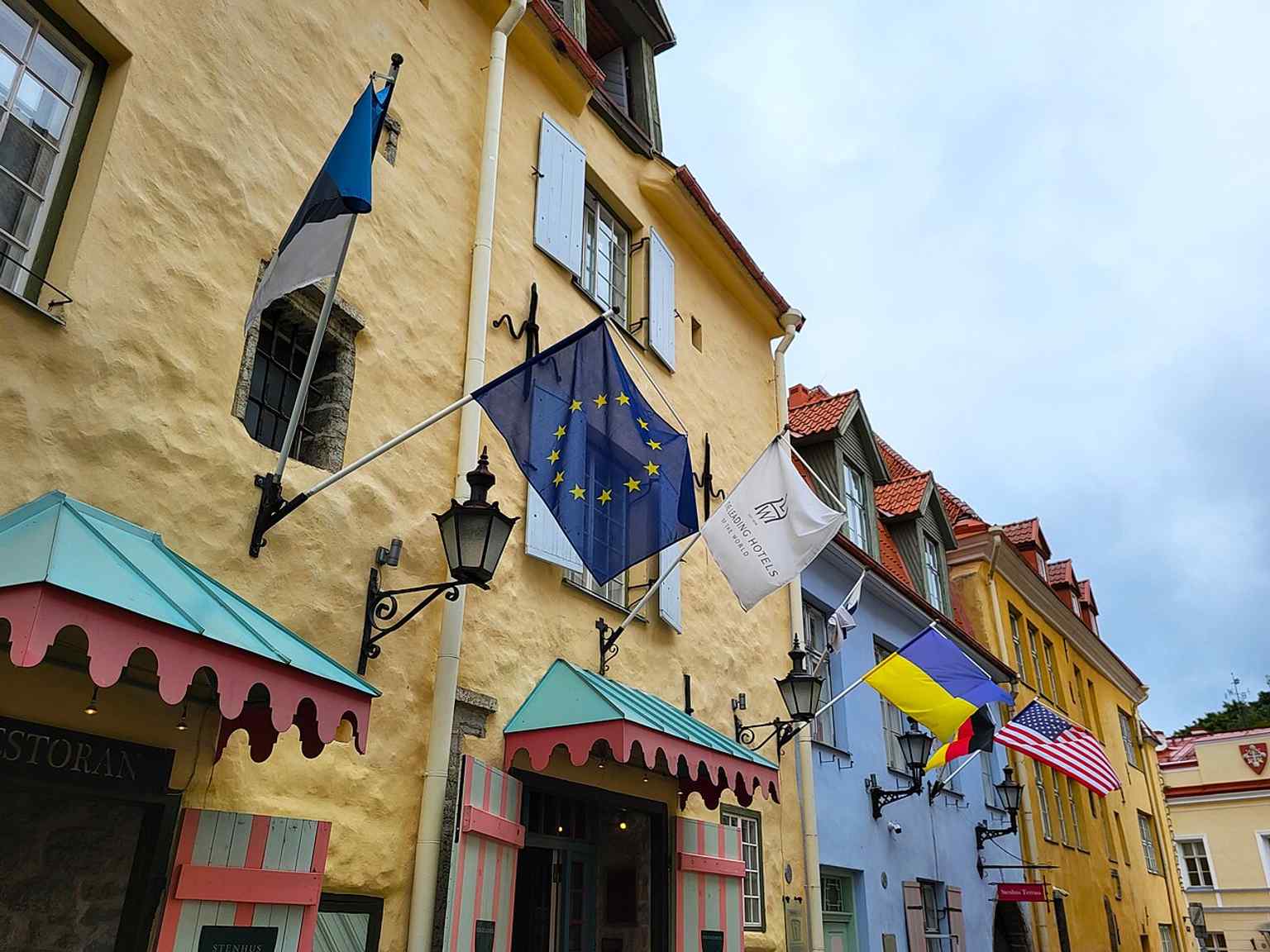 Pühavaimu Street, where narrow lanes and historic façades capture the layered medieval character of the Lower Town.