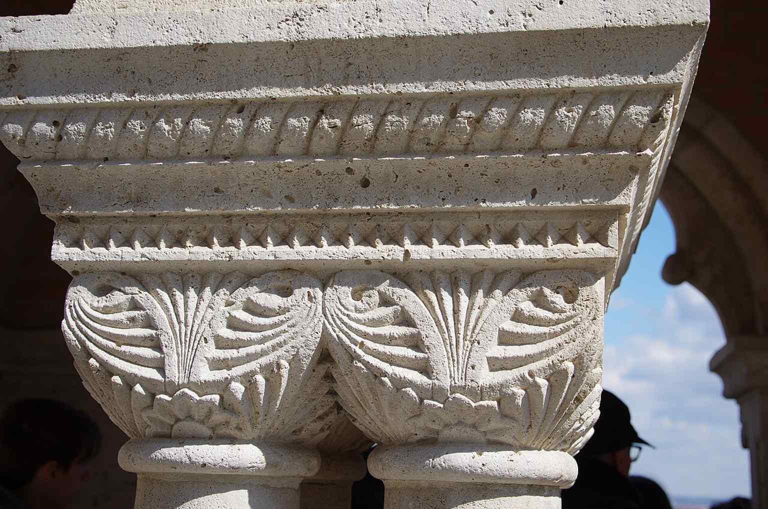 This intricate neo-medieval capital is one of many architectural details designed by Frigyes Schulek, who built the current structure between 1895 and 1902.