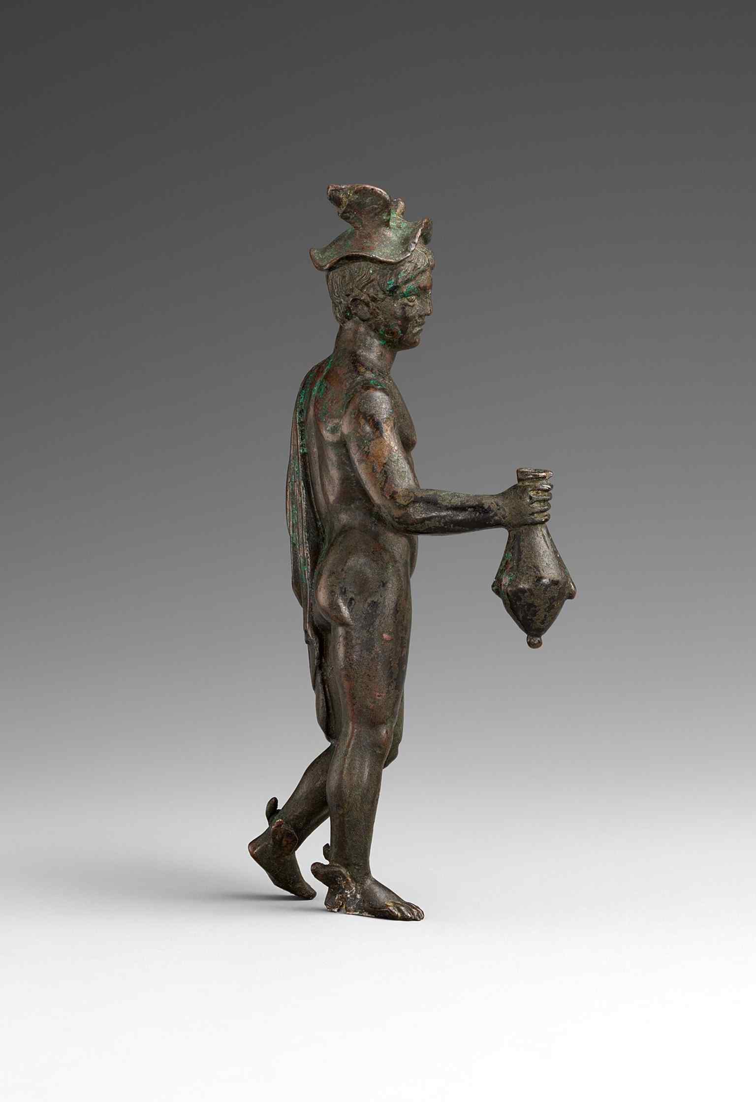 A Roman Mercury bronze from the Greek and Roman galleries, showing the Met’s rich holdings of ancient small sculpture.