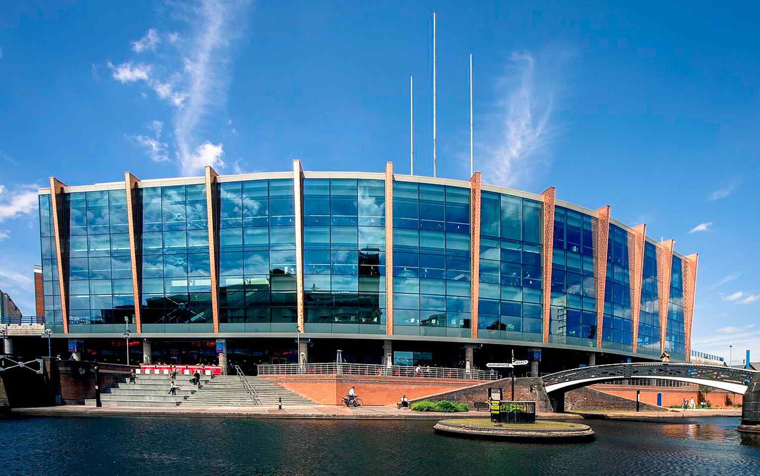 The Barclaycard Arena in 2015, a clear view of the renamed venue during its post-renovation era.