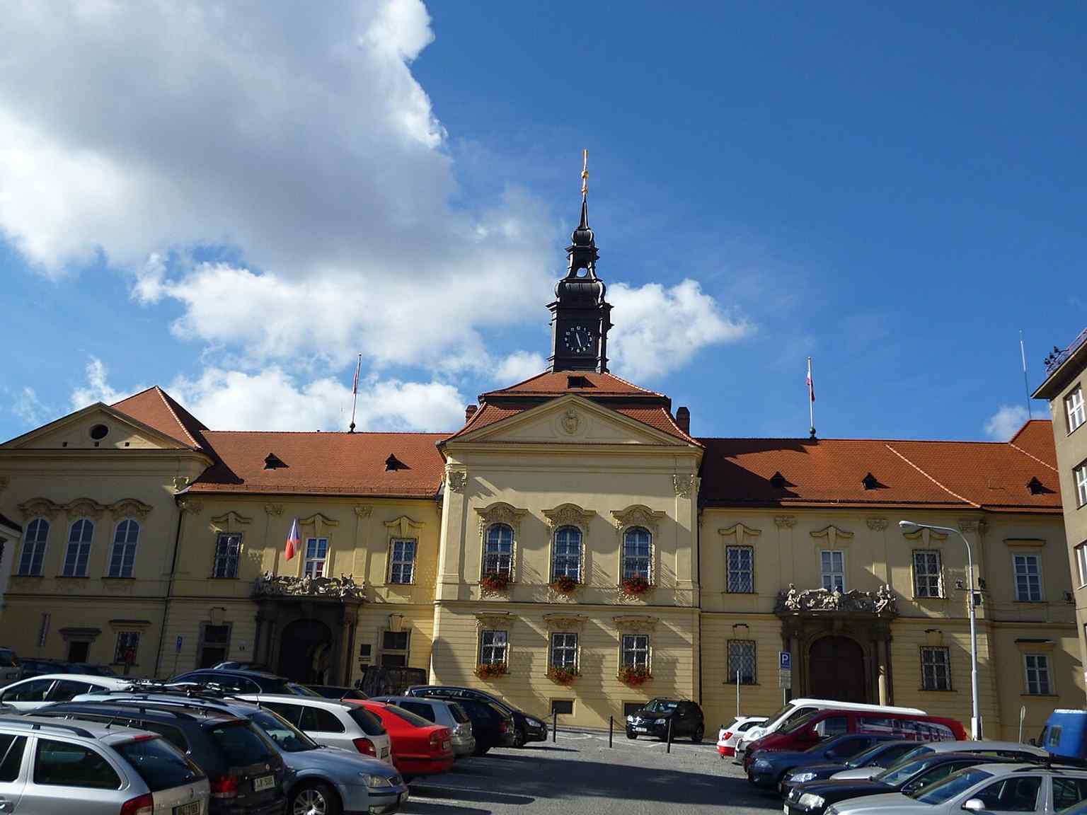 The New Town Hall on Dominikánské náměstí, whose grand Baroque facade became Brno’s city hall in 1935.