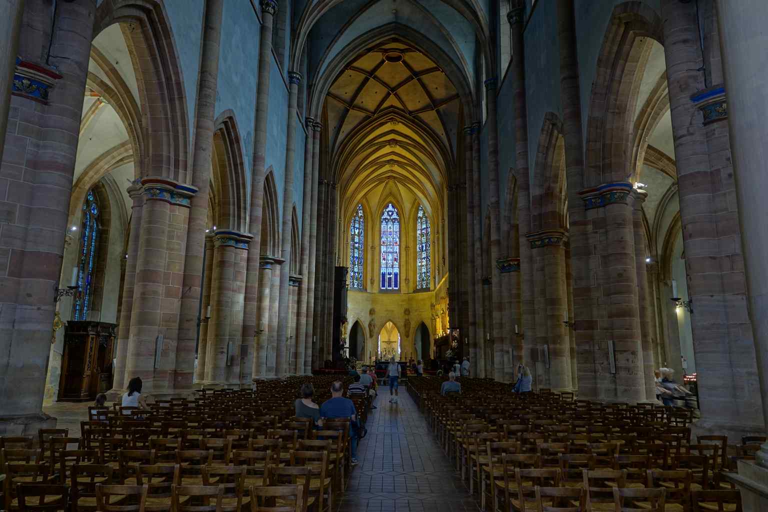 The soaring nave of Saint-Martin offers a quiet space to reflect on the immense scale of medieval ambition. (2019)