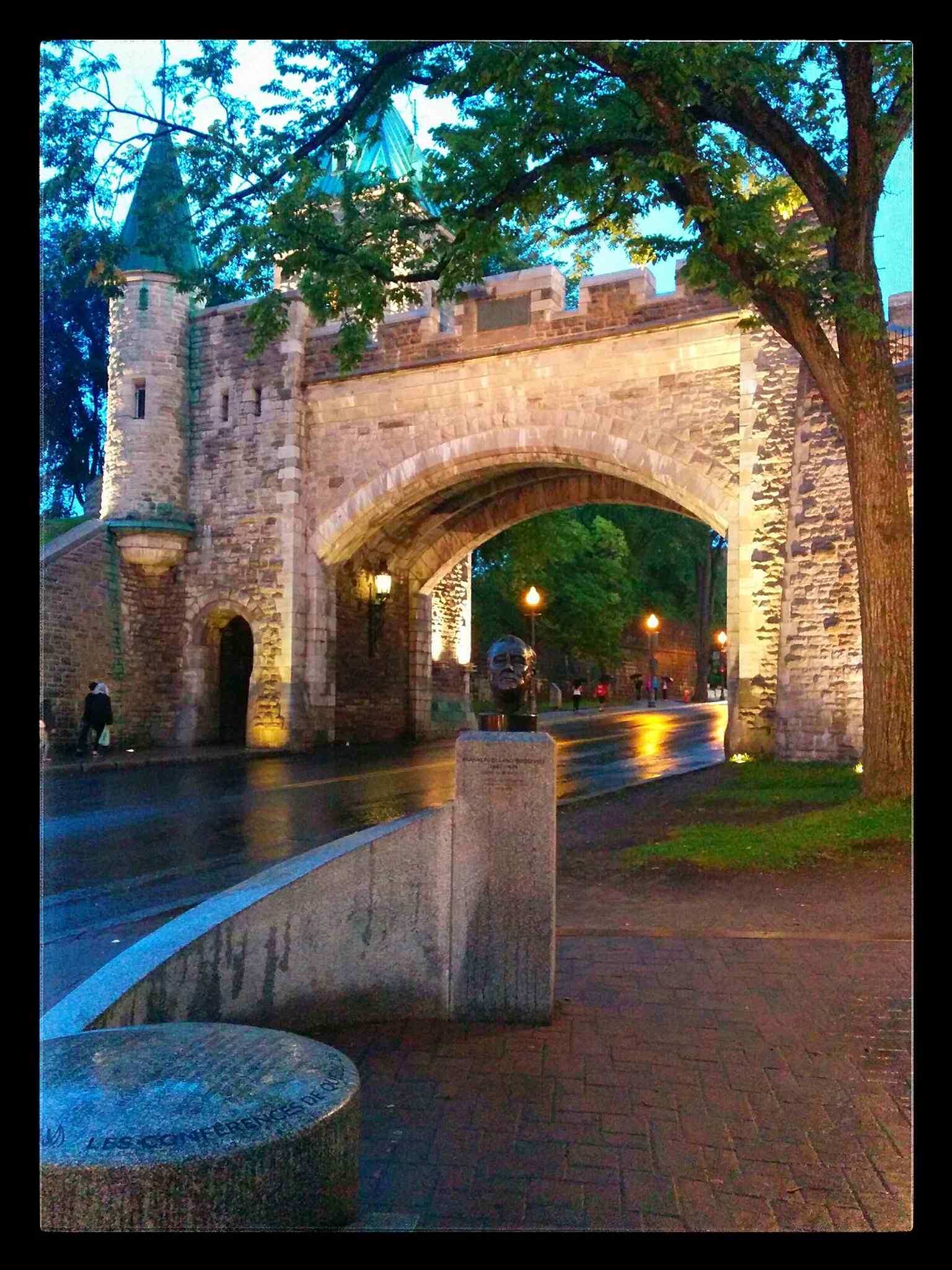 Inside Saint-Louis Gate, a look at the passage through the fortifications that once controlled movement into the walled city.