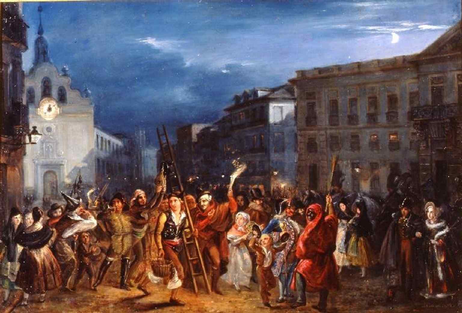 Luis Paret’s 18th-century view of Puerta del Sol recalls the plaza’s early origins as a city gate before it became today’s broad square.