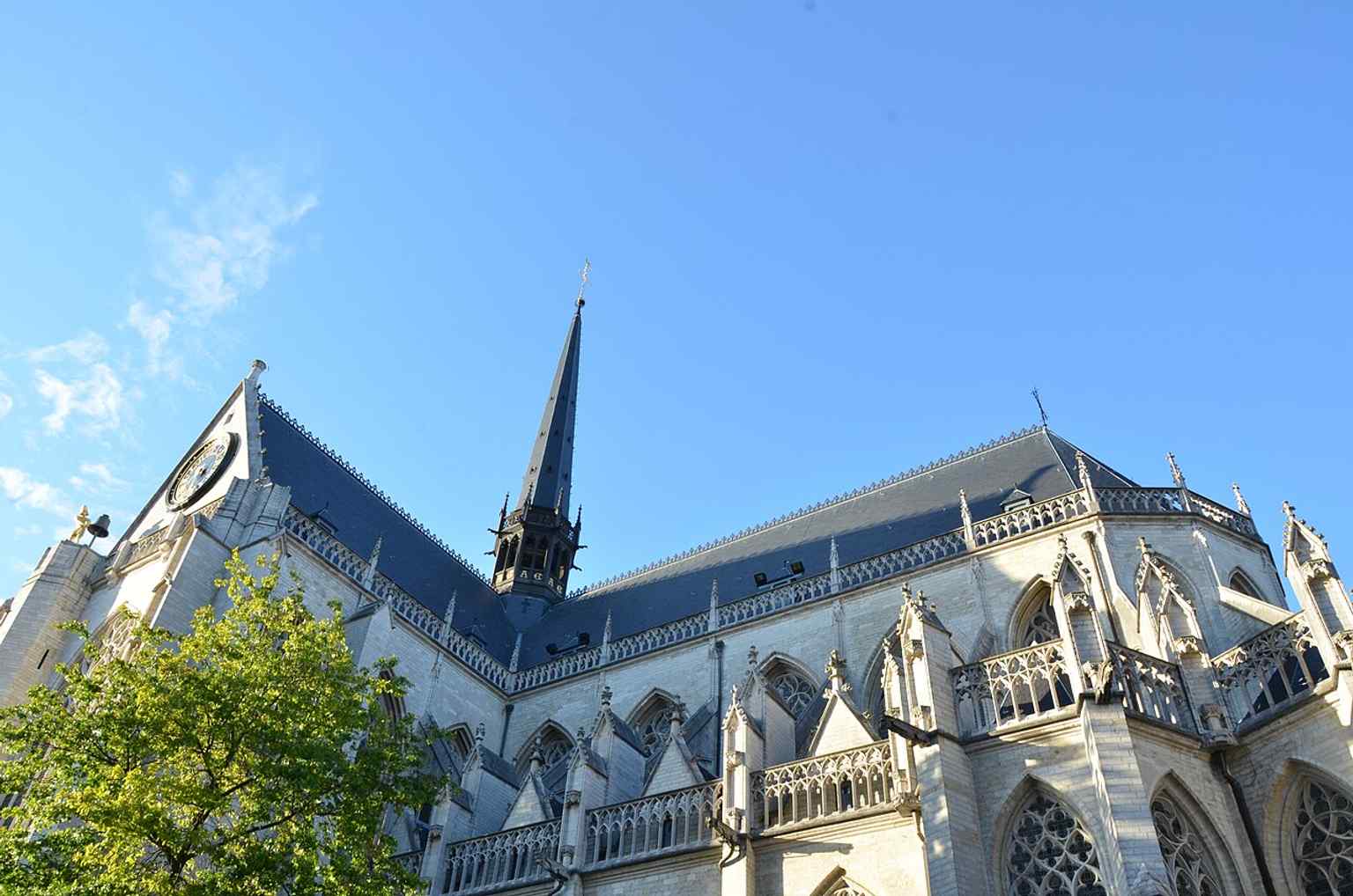 A deeper interior look that fits the story of the church as both Gothic basilica and curated heritage site.