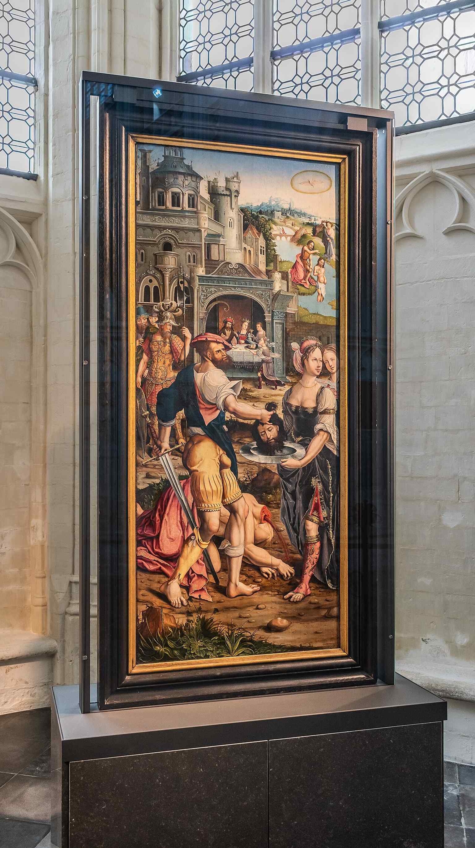 This Gothic carving is part of the church’s artistic heritage, among the devotional works that made St. Peter’s a major Leuven museum-church.
