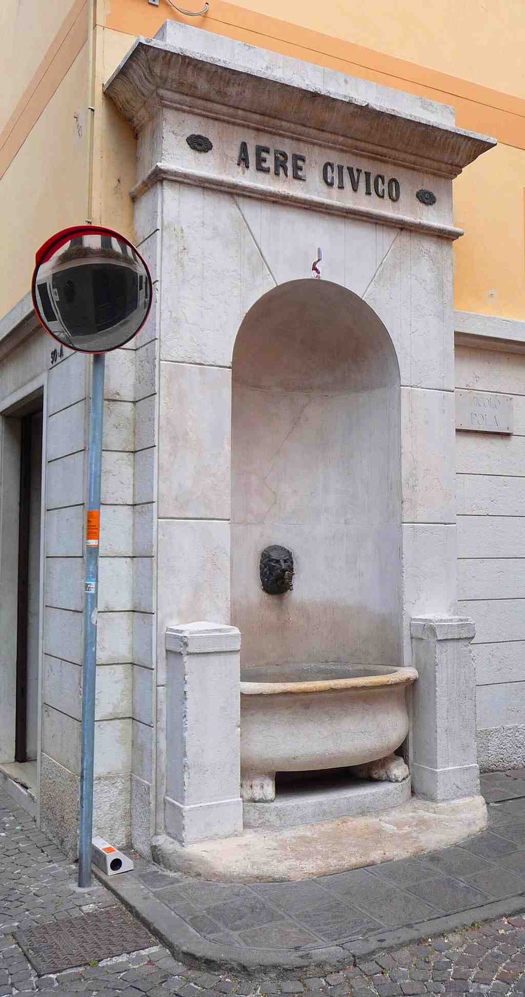Fountain in Pula alley