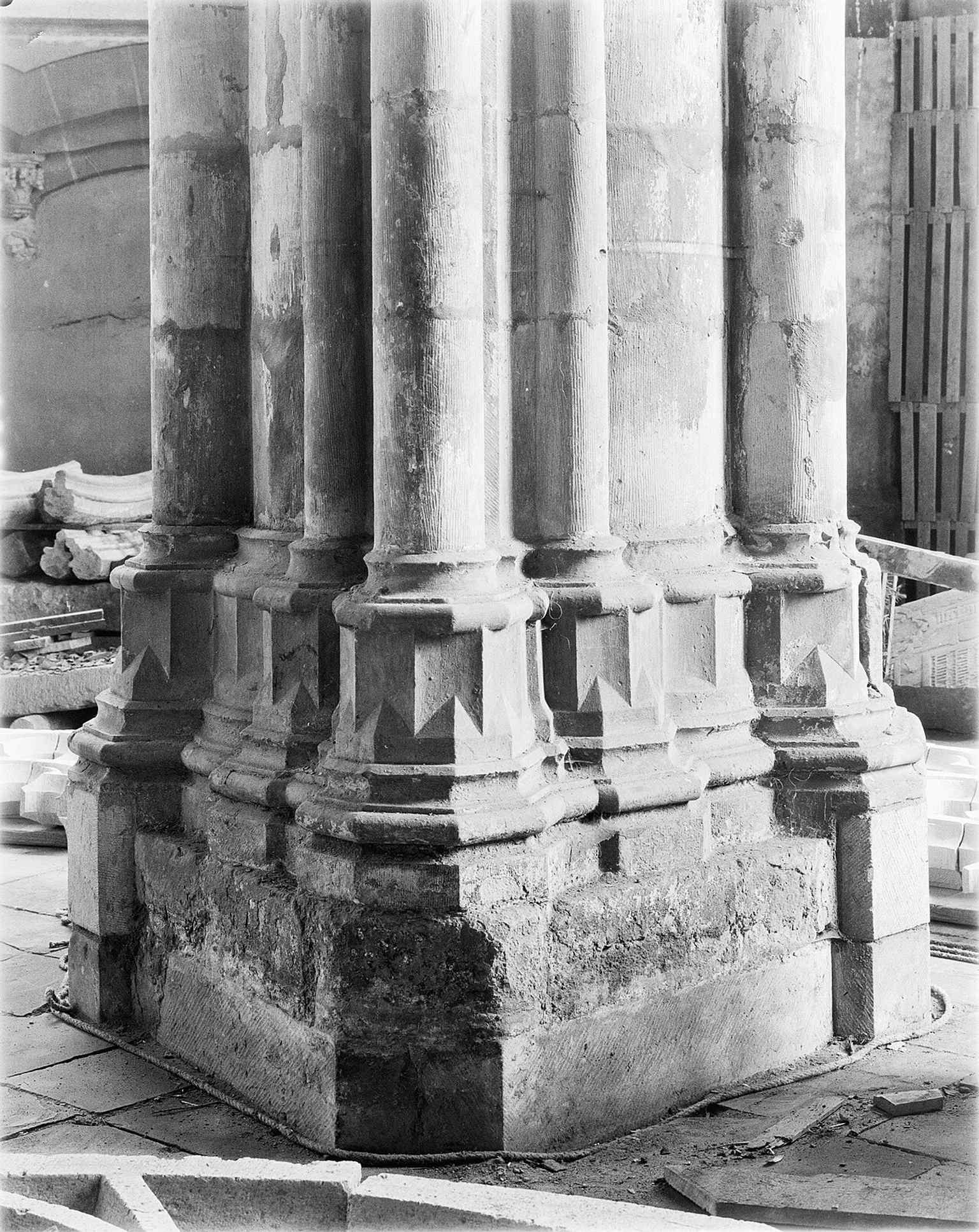A postwar view of the church’s exterior, showing the rebuilt monument that became a symbol of Arnhem’s recovery.
