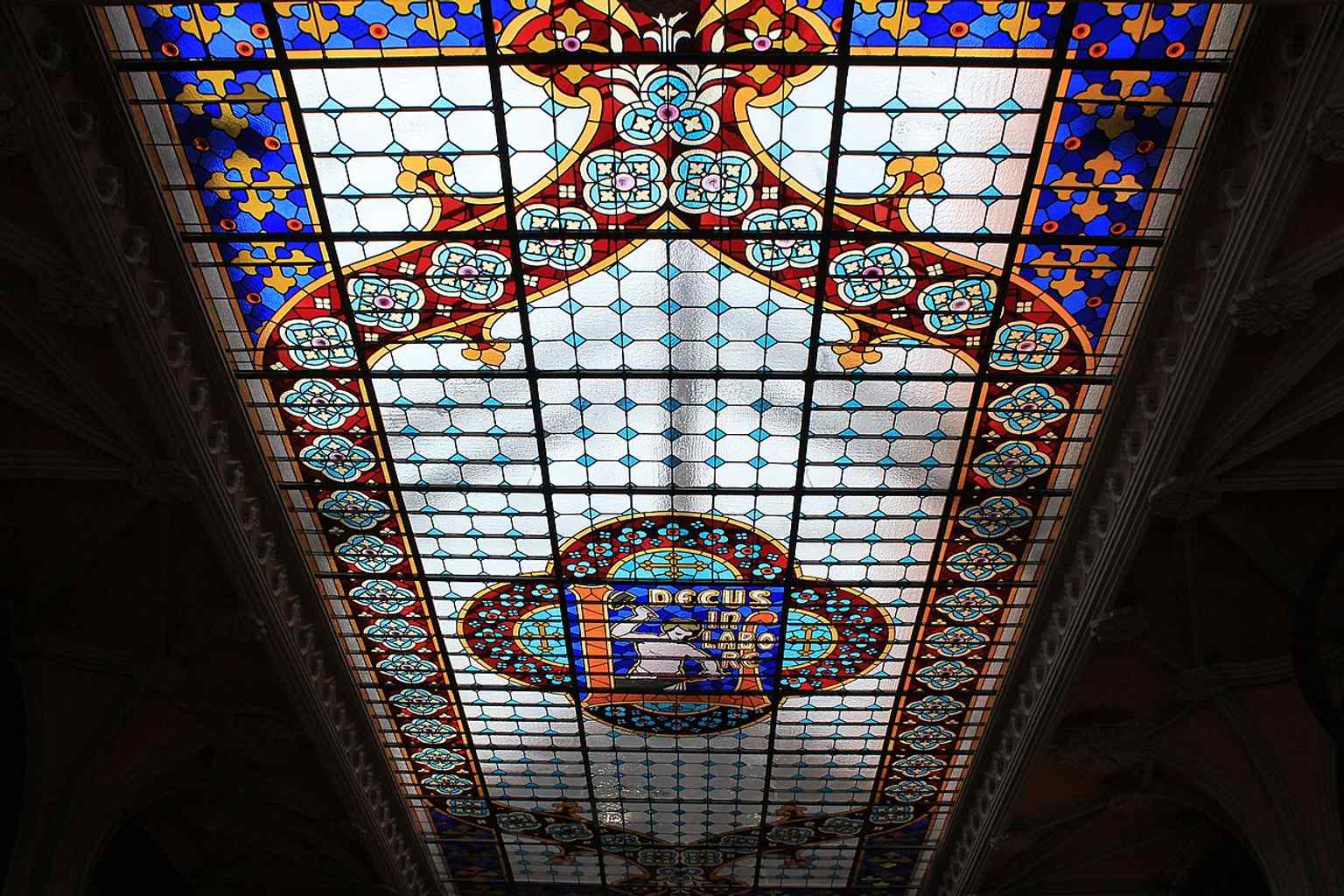 The famous glass ceiling, a key part of the 2016 restoration that revived the light once lost beneath the shop’s enormous skylight.