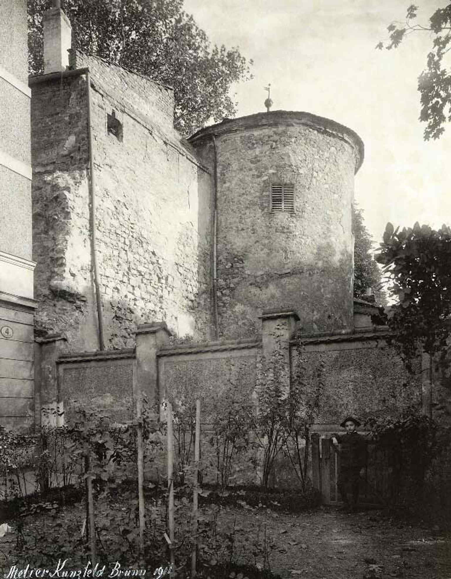A 1911 historic photo of the bastion area, showing how the park grew out of the old defensive works at Petrov.