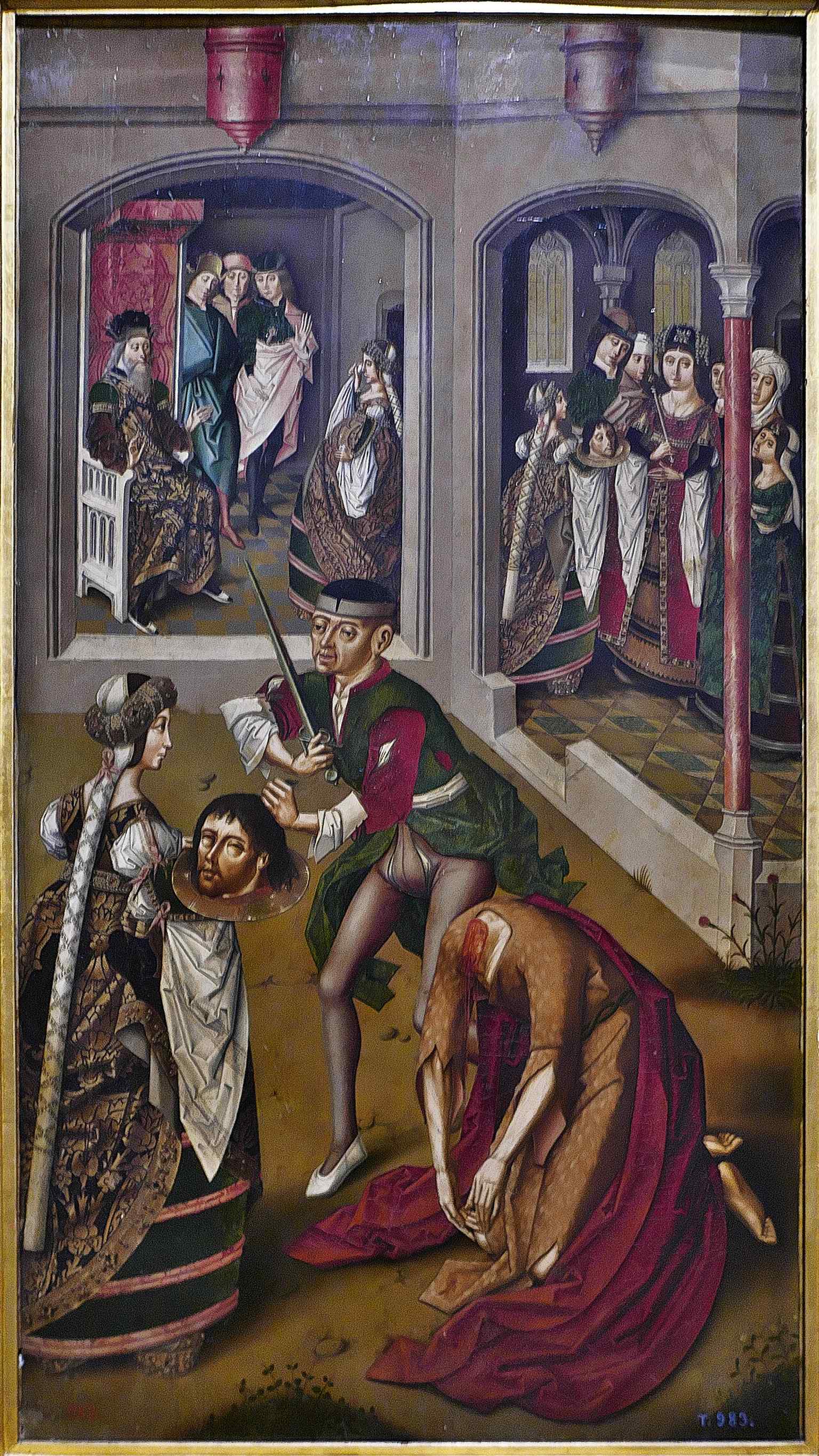 A late-medieval panel from the Miraflores altarpiece, illustrating the religious painting tradition strengthened by the Museum of the Trinity.