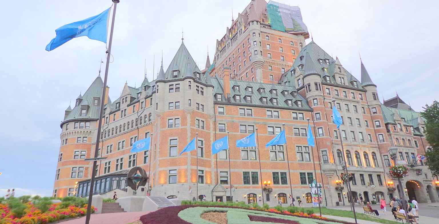 Roof renovation work in 2012 — a rare look at the hotel’s copper roofs being restored during its major preservation campaign.