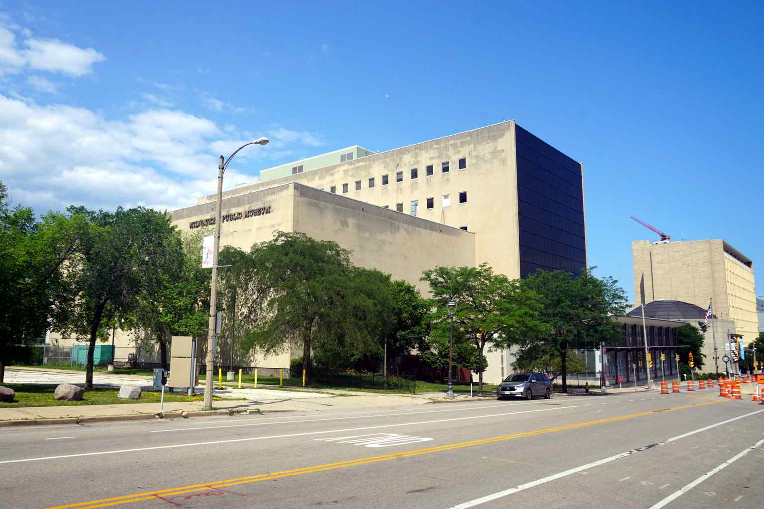 The current Milwaukee Public Museum building at 800 W. Wells Street, which has housed the museum's extensive collections since its completion in 1962.
