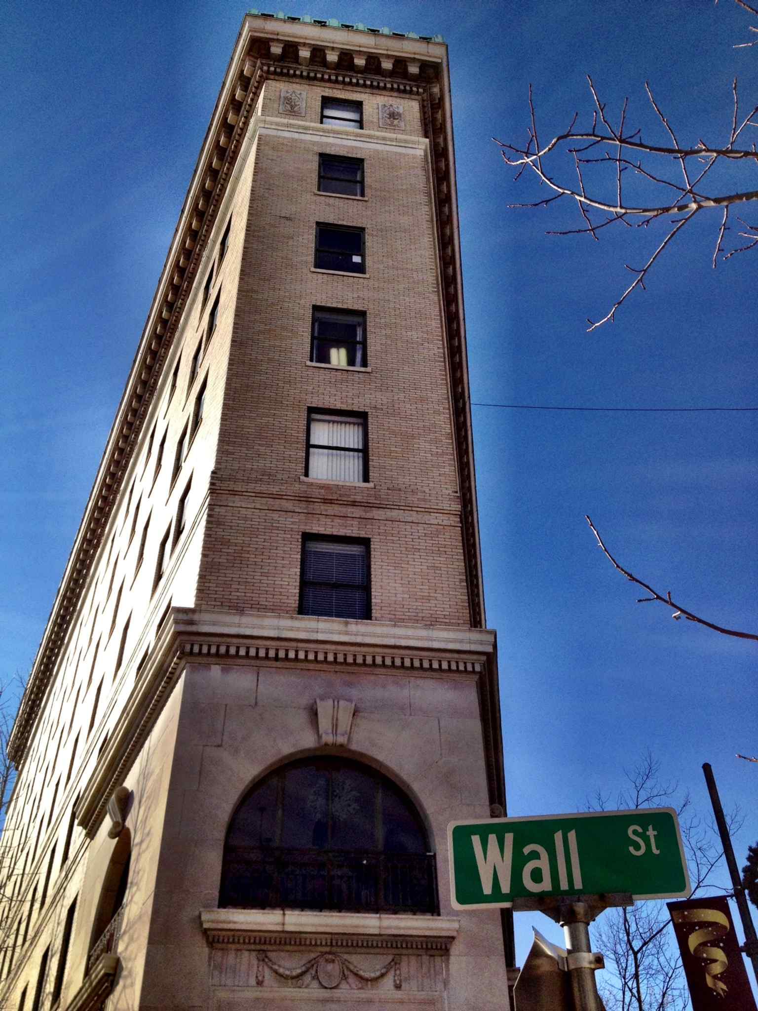 The Flatiron Office Building’s narrow wedge-shaped form is a classic downtown landmark from Asheville’s early 20th-century boom.