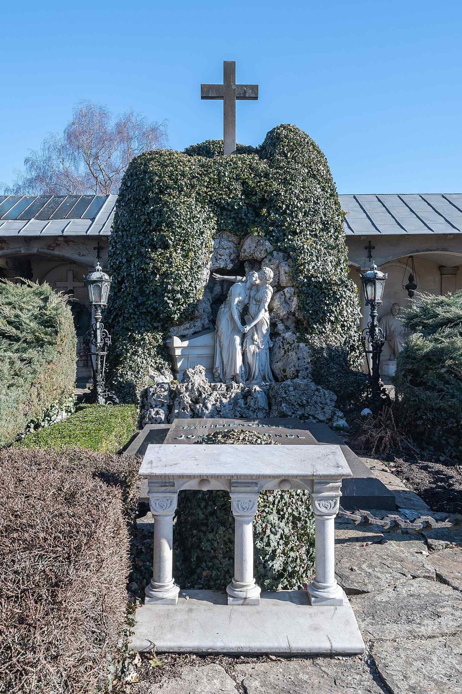 Josef Werndl’s family vault, connecting the cemetery to Steyr’s industrial history and one of its most prominent buried figures.