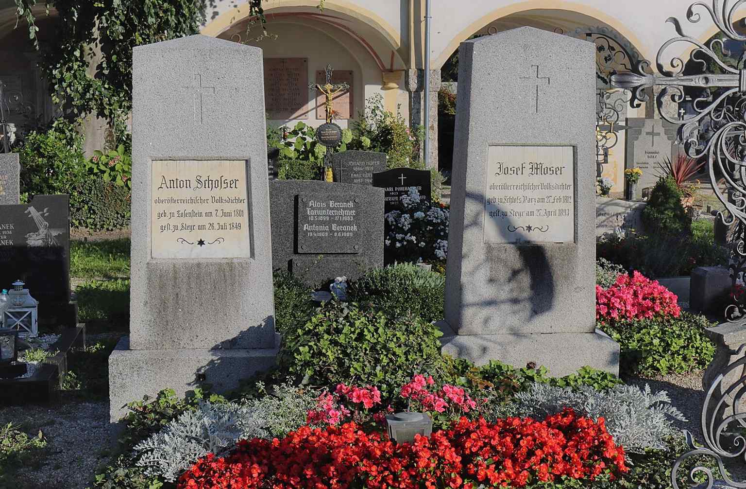 Soldiers’ graves from the end of World War I, later maintained as part of the city’s military memorial areas.