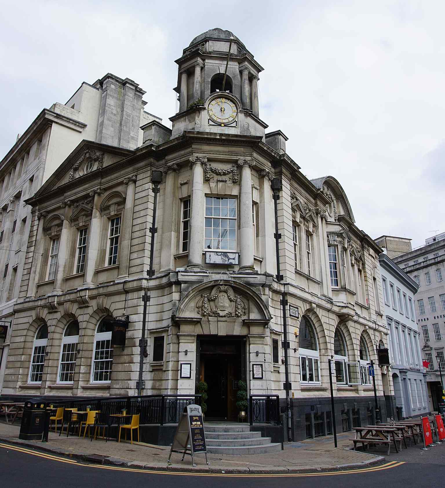 A close architectural view of 130 Colmore Row, useful for showing the Edwardian showpiece details that Historic England highlights, like the ornate facade and corner composition.